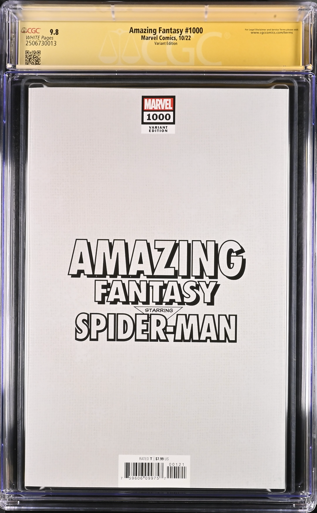 Amazing Fantasy #1000 Campbell Variant CGC 9.8 SS