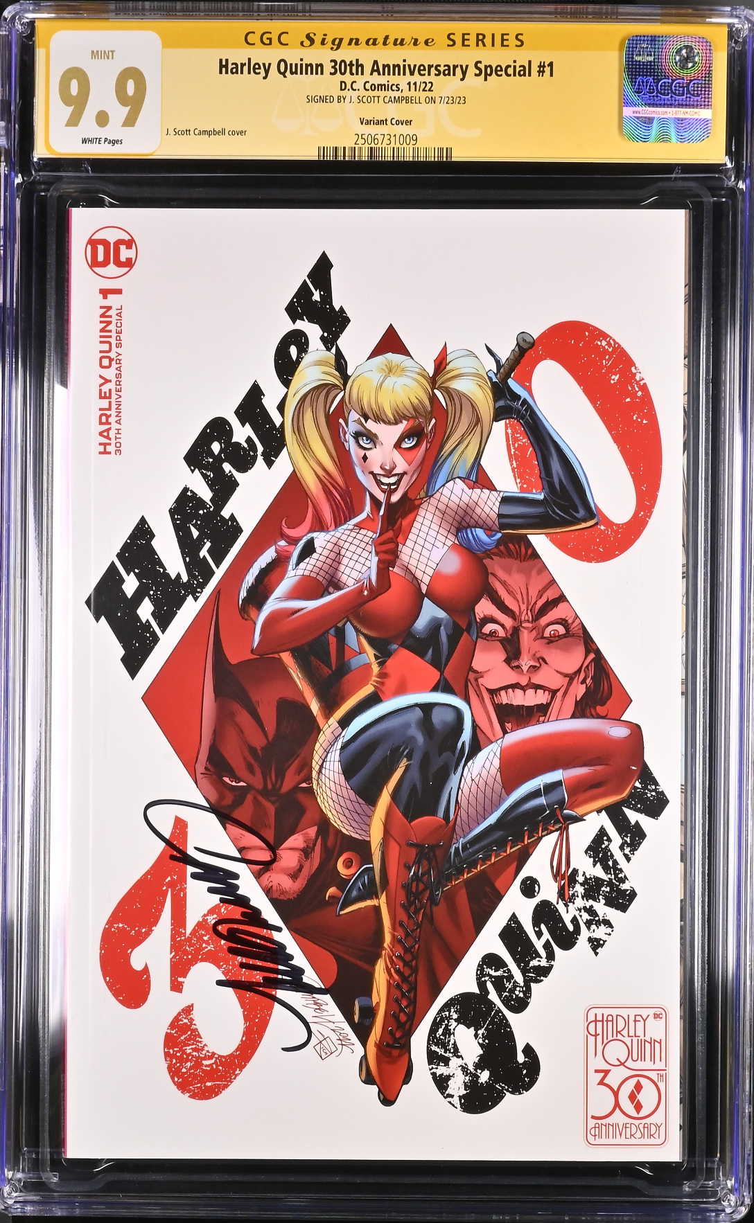 Harley Quinn 30th Anniversary Special #1 Campbell Variant CGC 9.9 SS