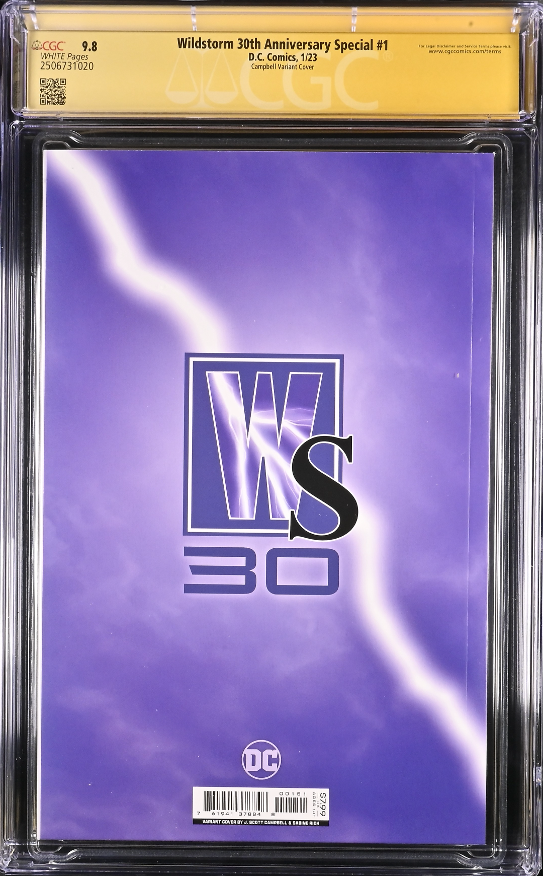 Wildstorm 30th Anniversary Special #1 Campbell Variant CGC 9.8 SS