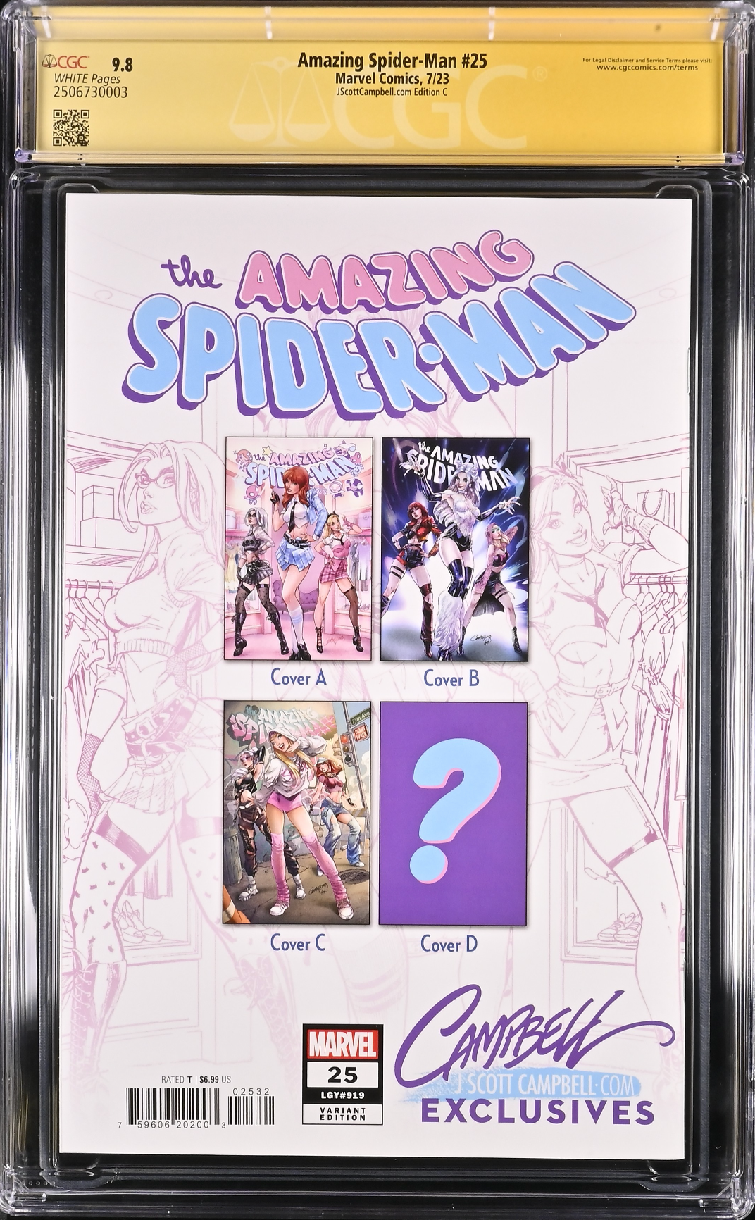 Amazing Spider-Man #25 J. Scott Campbell Exclusive C CGC 9.8 SS