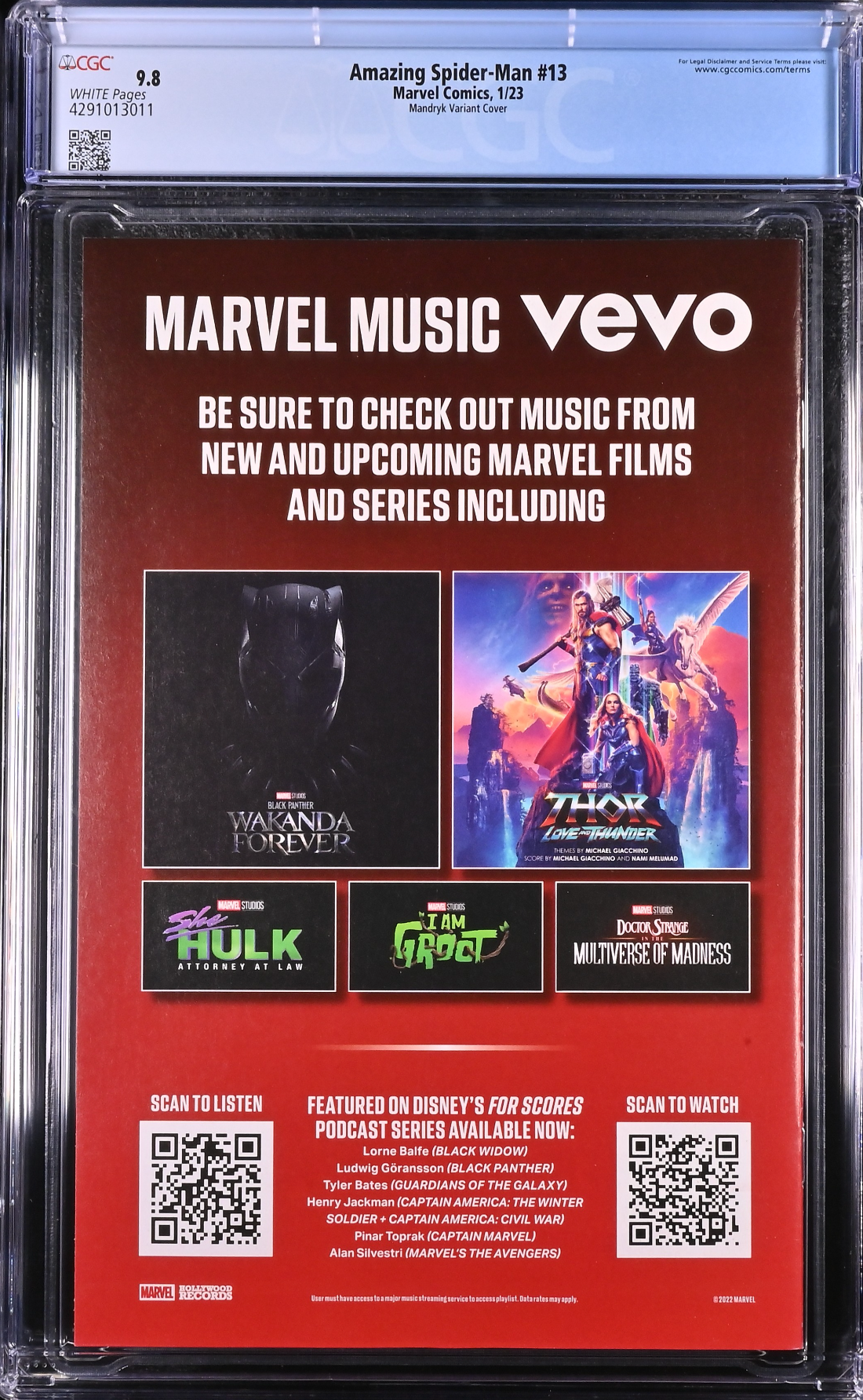 Amazing Spider-Man #13 Mandryk Variant CGC 9.8