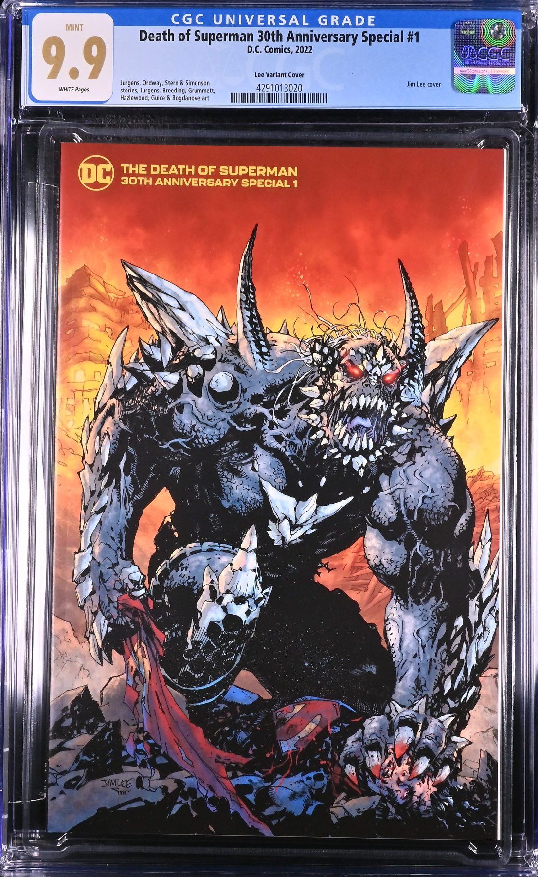 Death of Superman 30th Anniversary Special #1 Lee Variant CGC 9.9