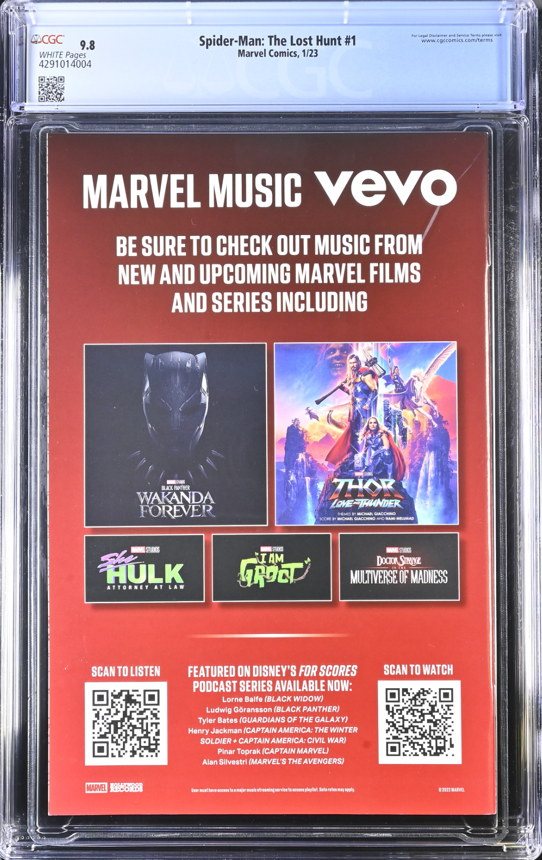 Spider-Man: The Lost Hunt #1 CGC 9.8