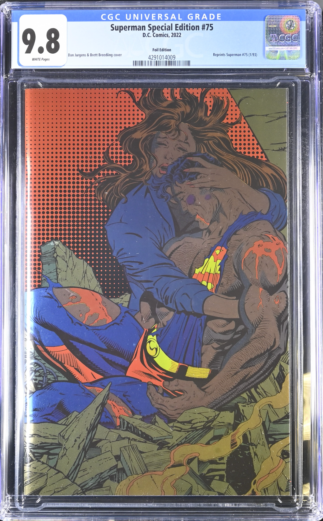 Superman #75 Special Edition Jurgens 1:25 Foil Retailer Incentive Variant CGC 9.8