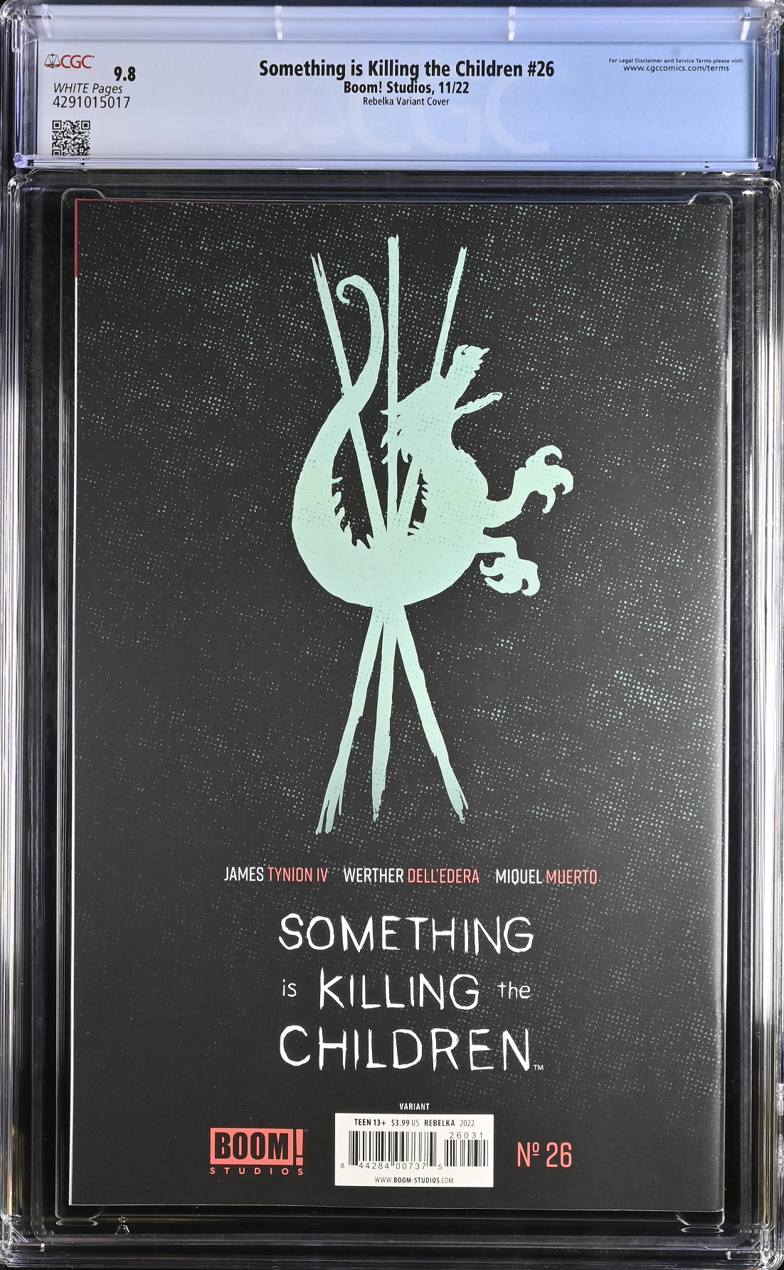 Something is Killing the Children #26 Rebelka 1:25 Virgin Retailer Incentive Variant CGC 9.8