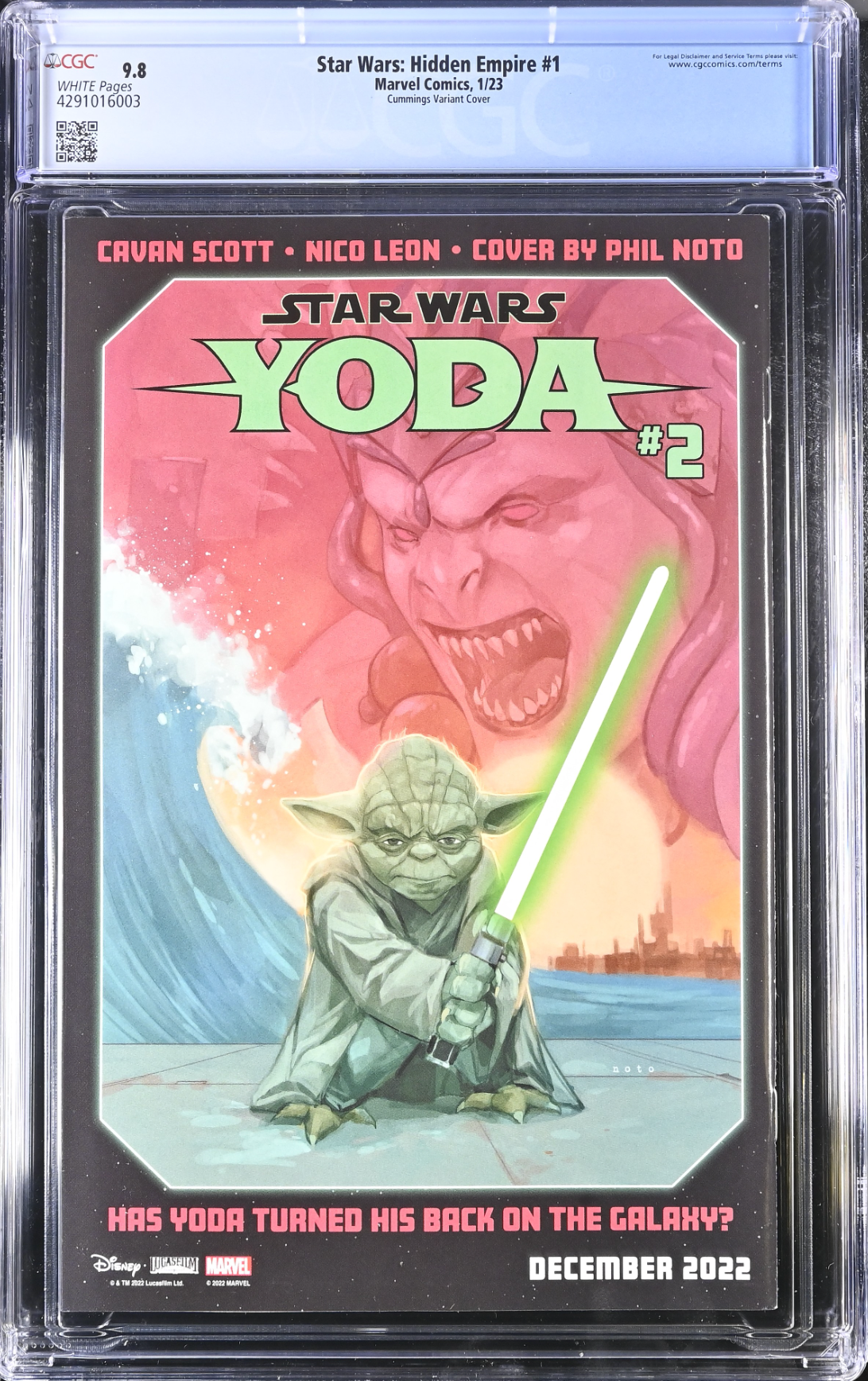 Star Wars: Hidden Empire #1 Cummings Variant CGC 9.8
