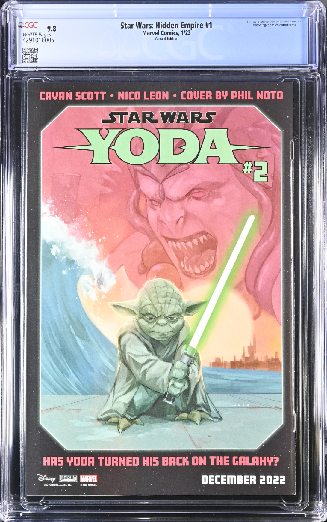 Star Wars: Hidden Empire #1 Adams 1:50 Retailer Incentive Variant CGC 9.8
