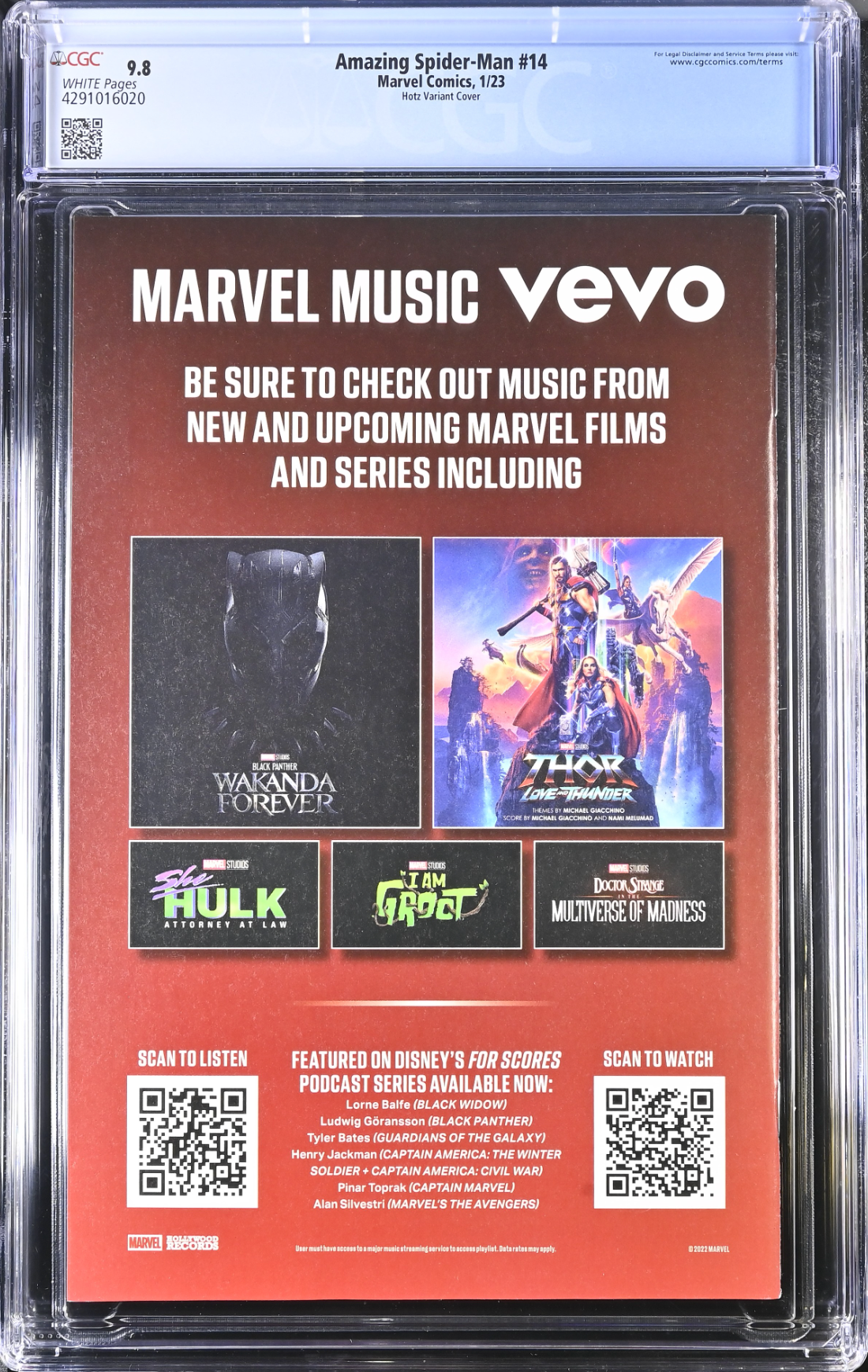 Amazing Spider-Man #14 Hotz Variant CGC 9.8