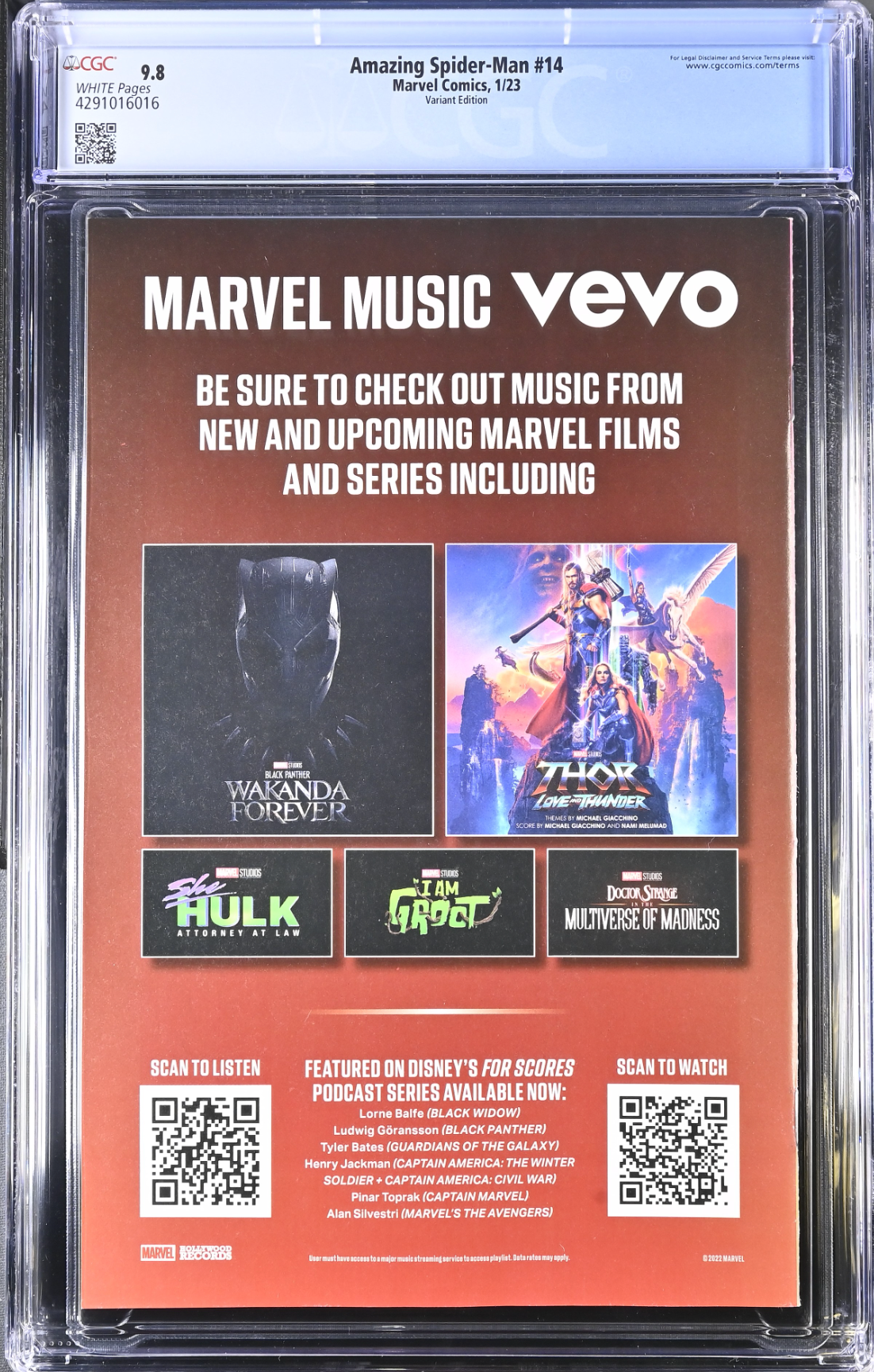 Amazing Spider-Man #14 Maleev 1:25 Retailer Incentive Variant CGC 9.8