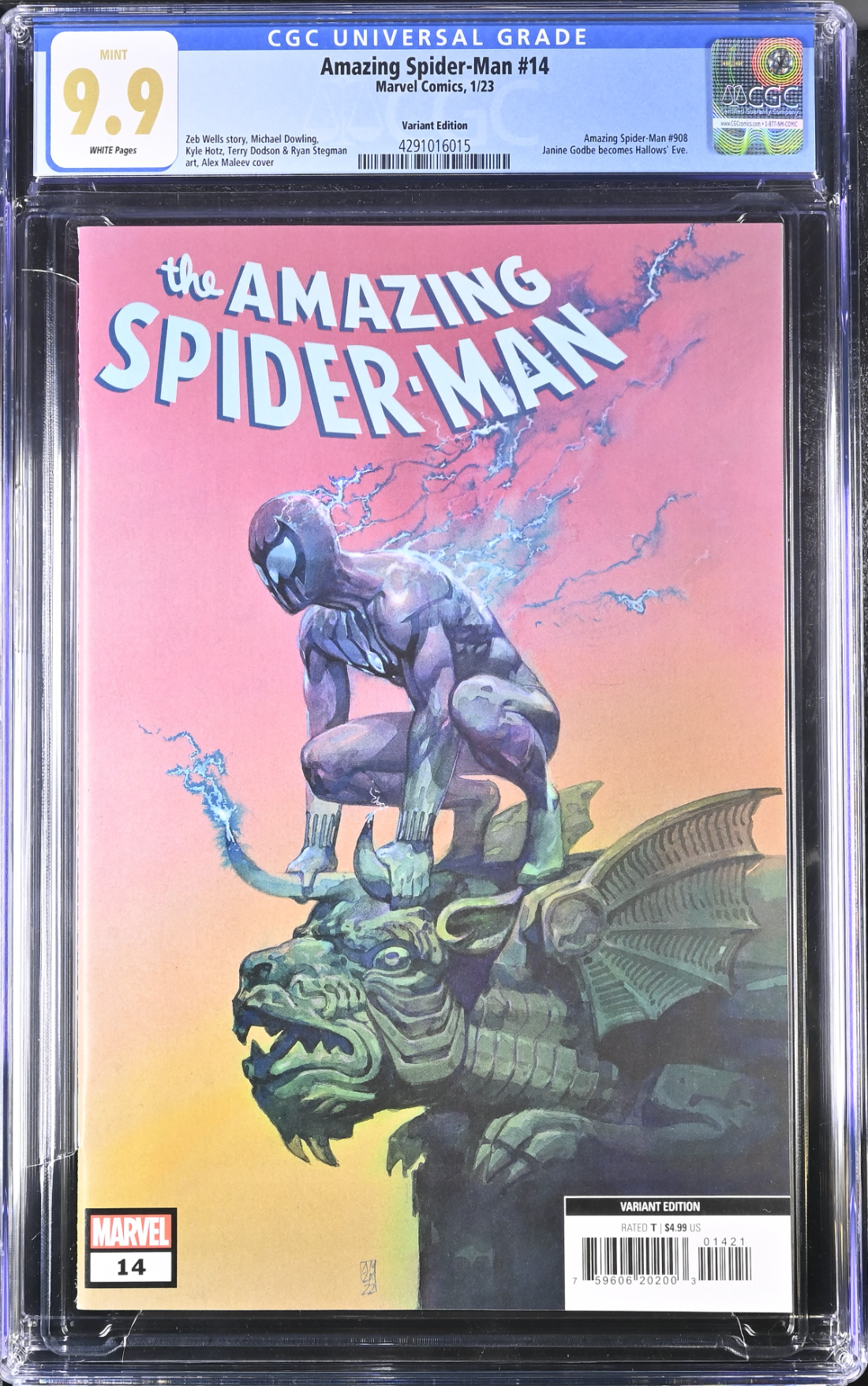 Amazing Spider-Man #14 Maleev 1:25 Retailer Incentive Variant CGC 9.9