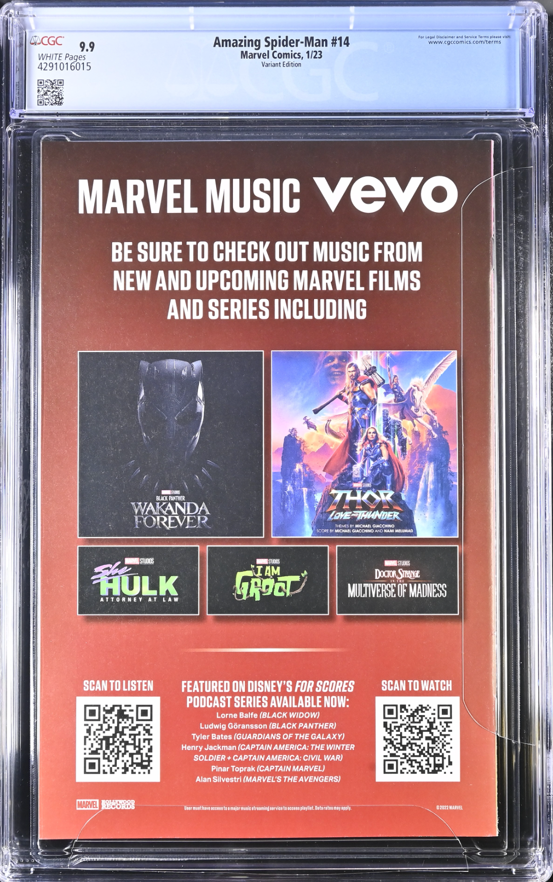 Amazing Spider-Man #14 Maleev 1:25 Retailer Incentive Variant CGC 9.9