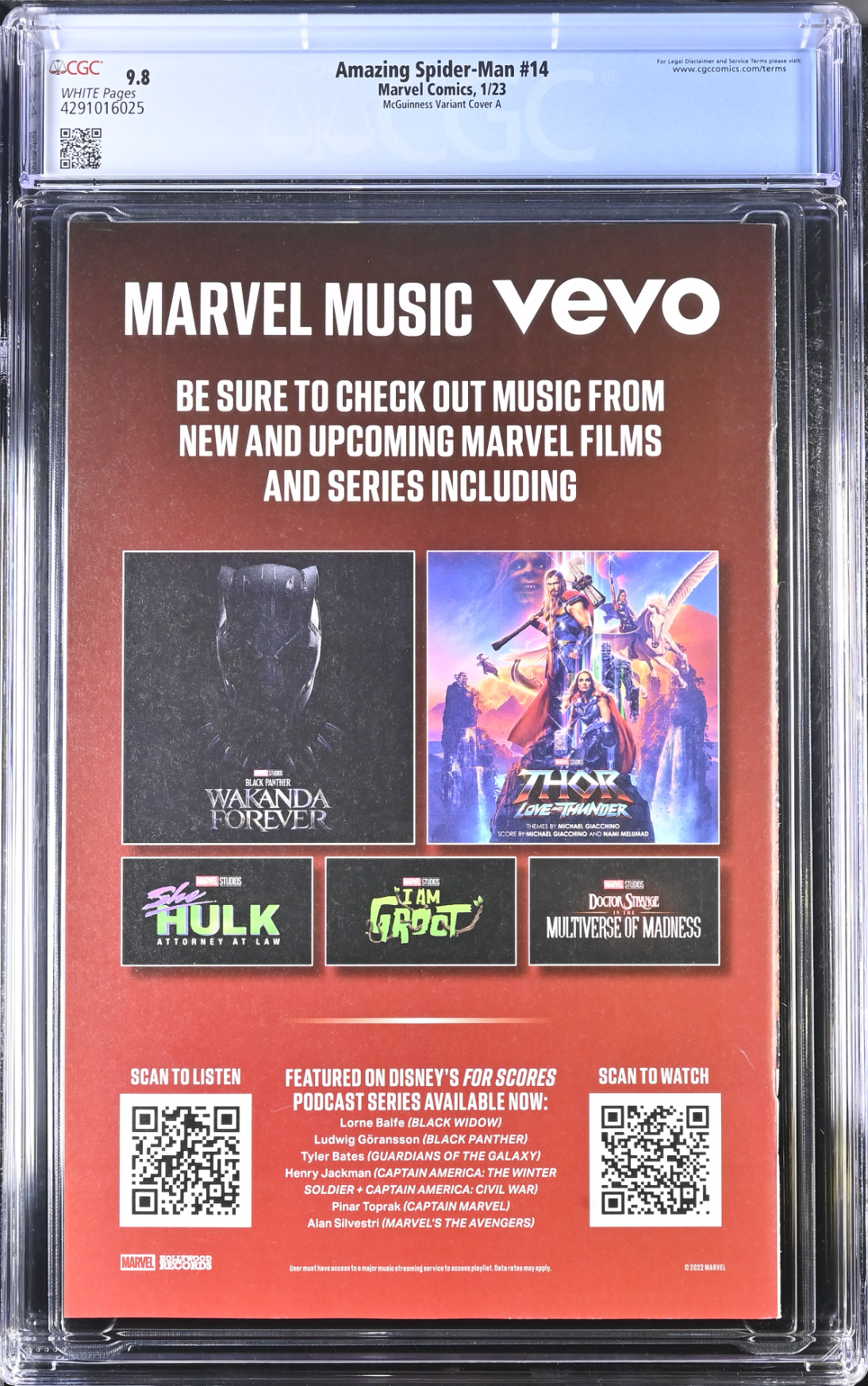 Amazing Spider-Man #14 McGuinness Variant CGC 9.8