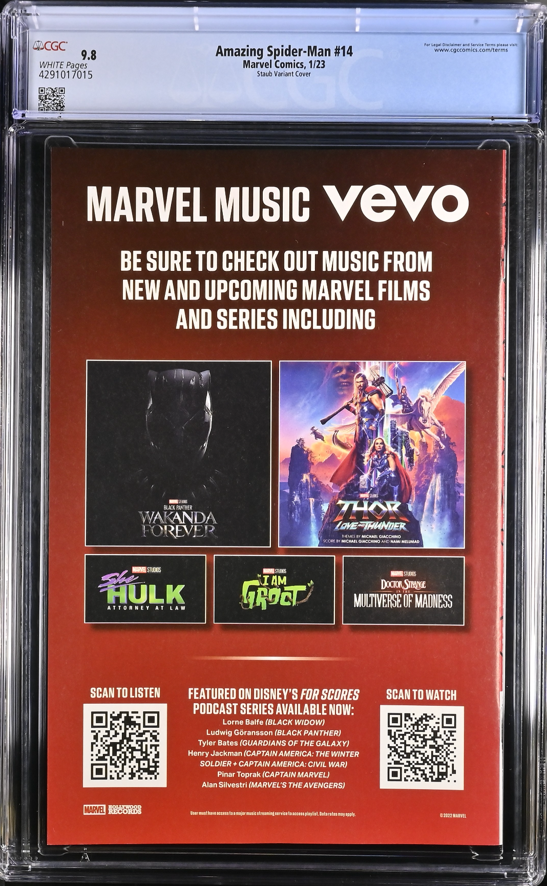 Amazing Spider-Man #14 Staub Variant CGC 9.8