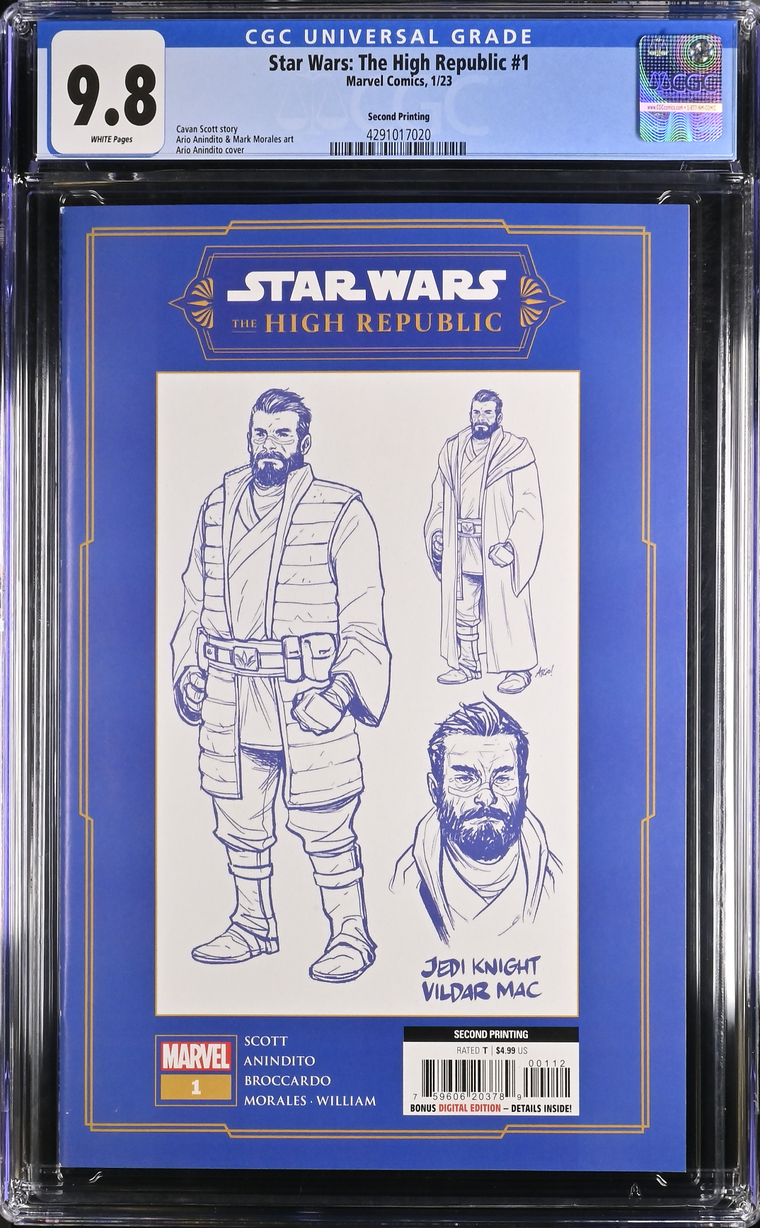 Star Wars: The High Republic #1 Second Printing CGC 9.8