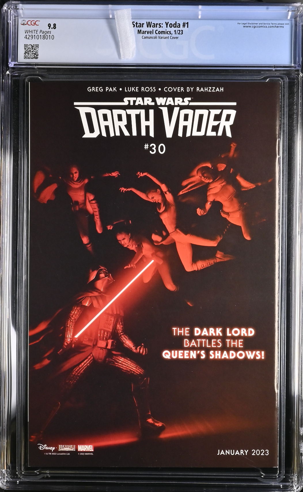 Star Wars: Yoda #1 Camuncoli Variant CGC 9.8