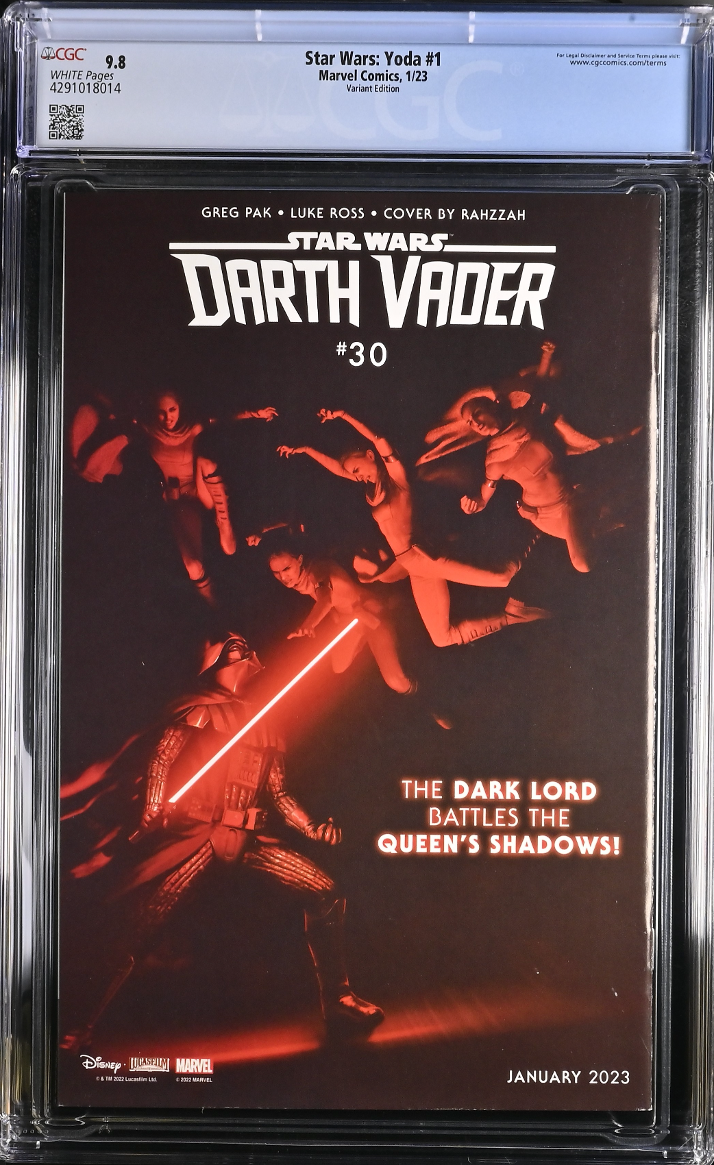 Star Wars: Yoda #1 Movie 1:10 Retailer Incentive Variant CGC 9.8
