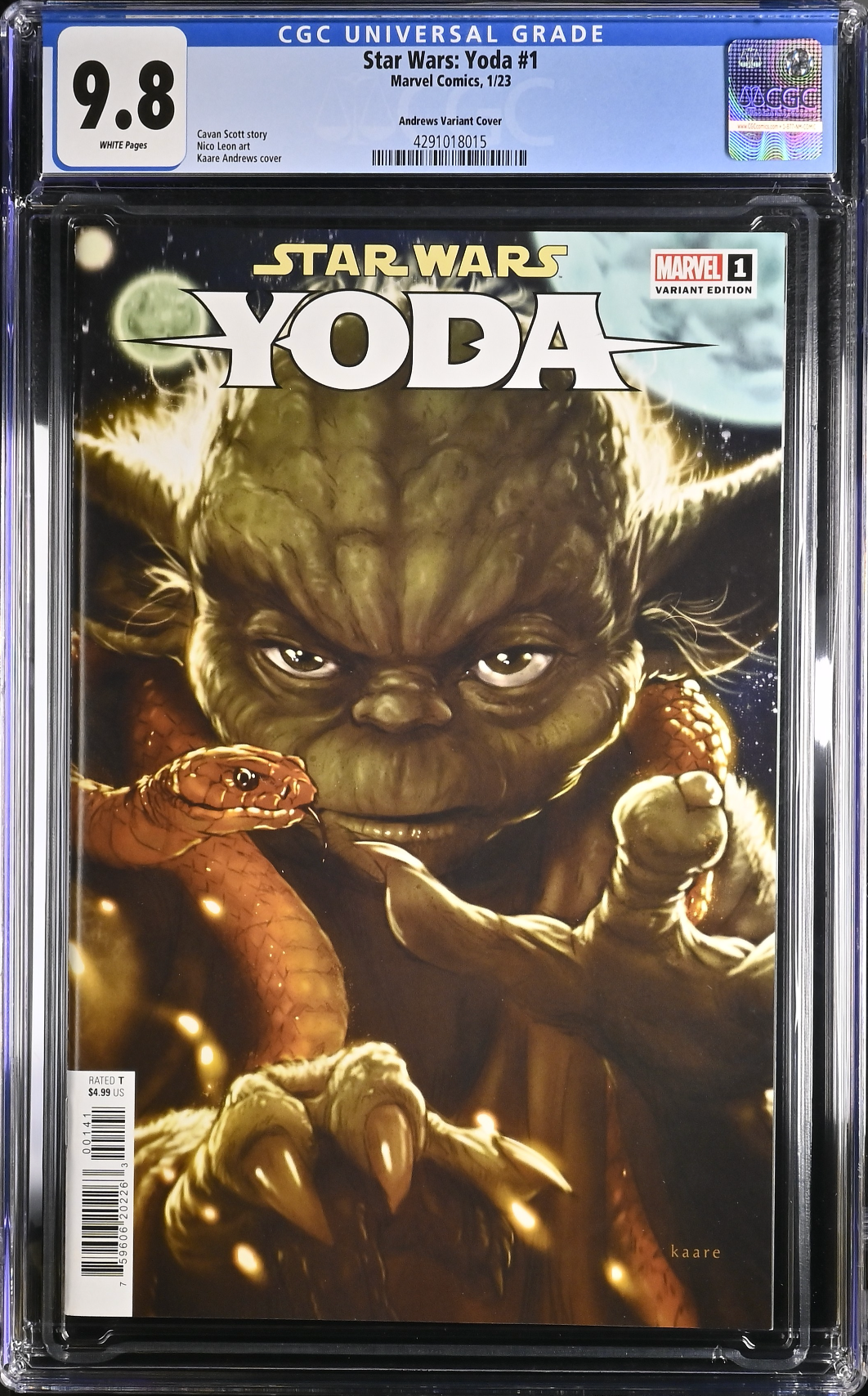 Star Wars: Yoda #1 Andrews 1:25 Retailer Incentive Variant CGC 9.8