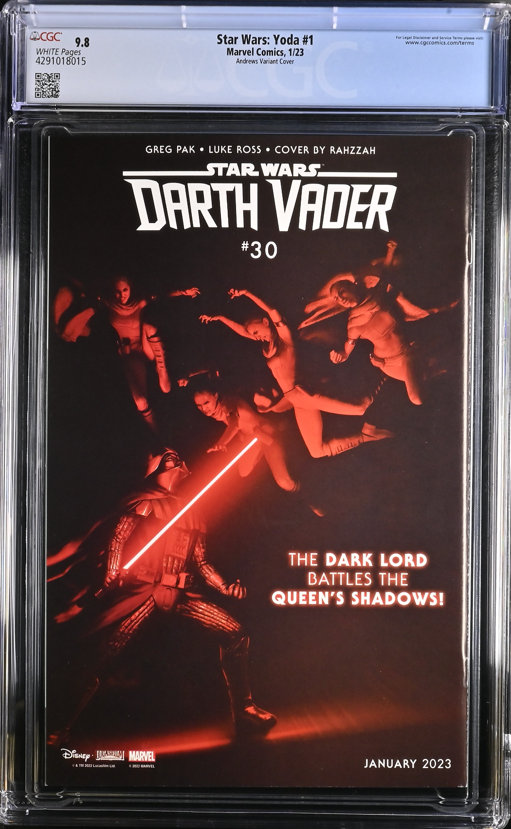 Star Wars: Yoda #1 Andrews 1:25 Retailer Incentive Variant CGC 9.8