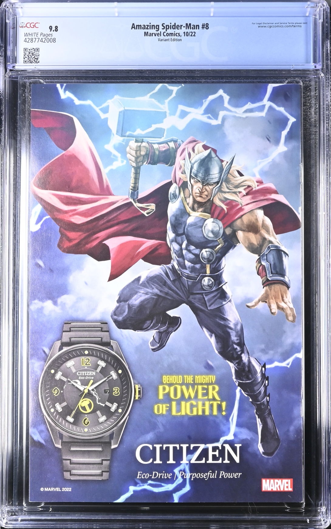Amazing Spider-Man #8 Dell'Otto Predator Variant CGC 9.8