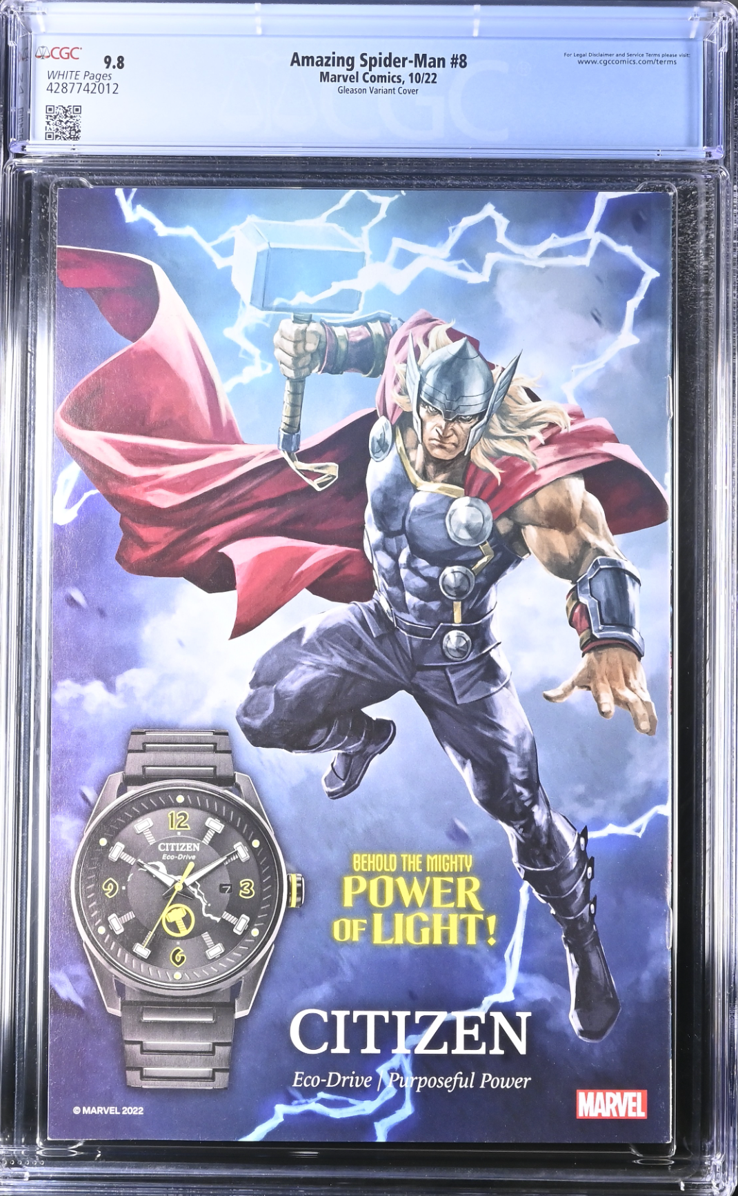 Amazing Spider-Man #8 Gleason 1:25 Retailer Incentive Variant CGC 9.8