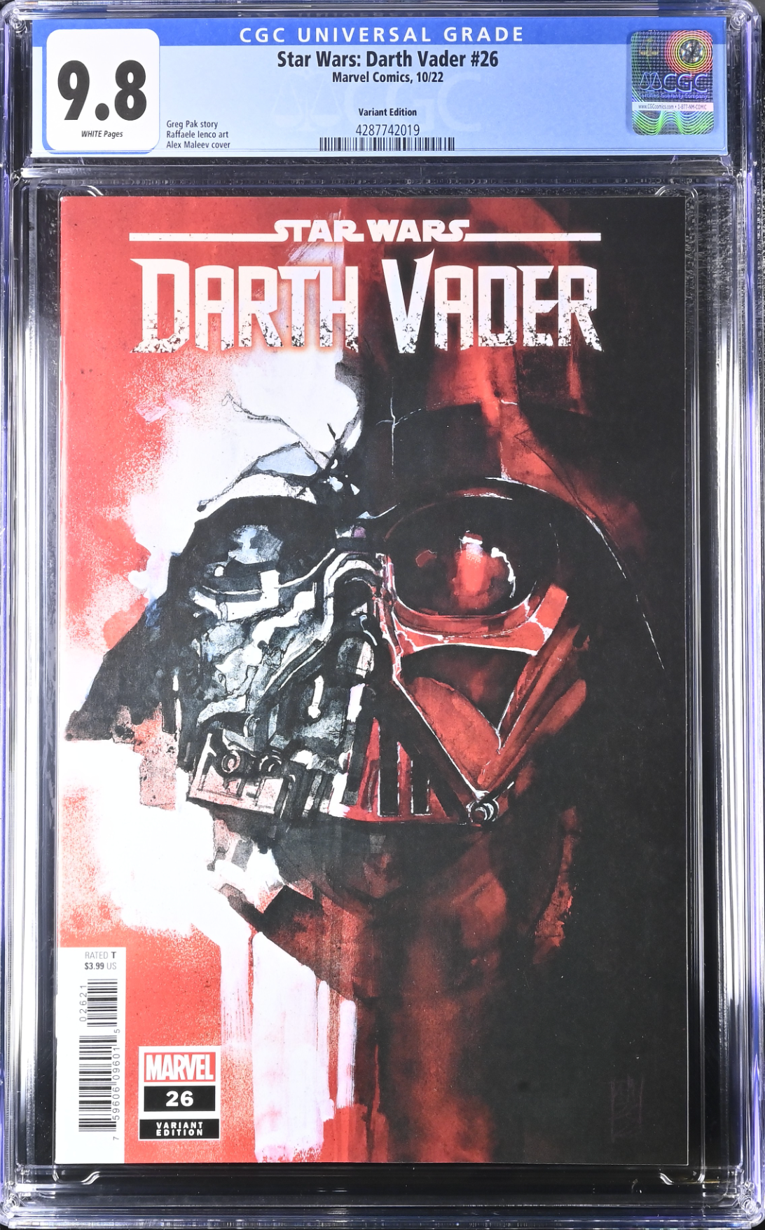 Star Wars: Darth Vader #26 Maleev Variant CGC 9.8