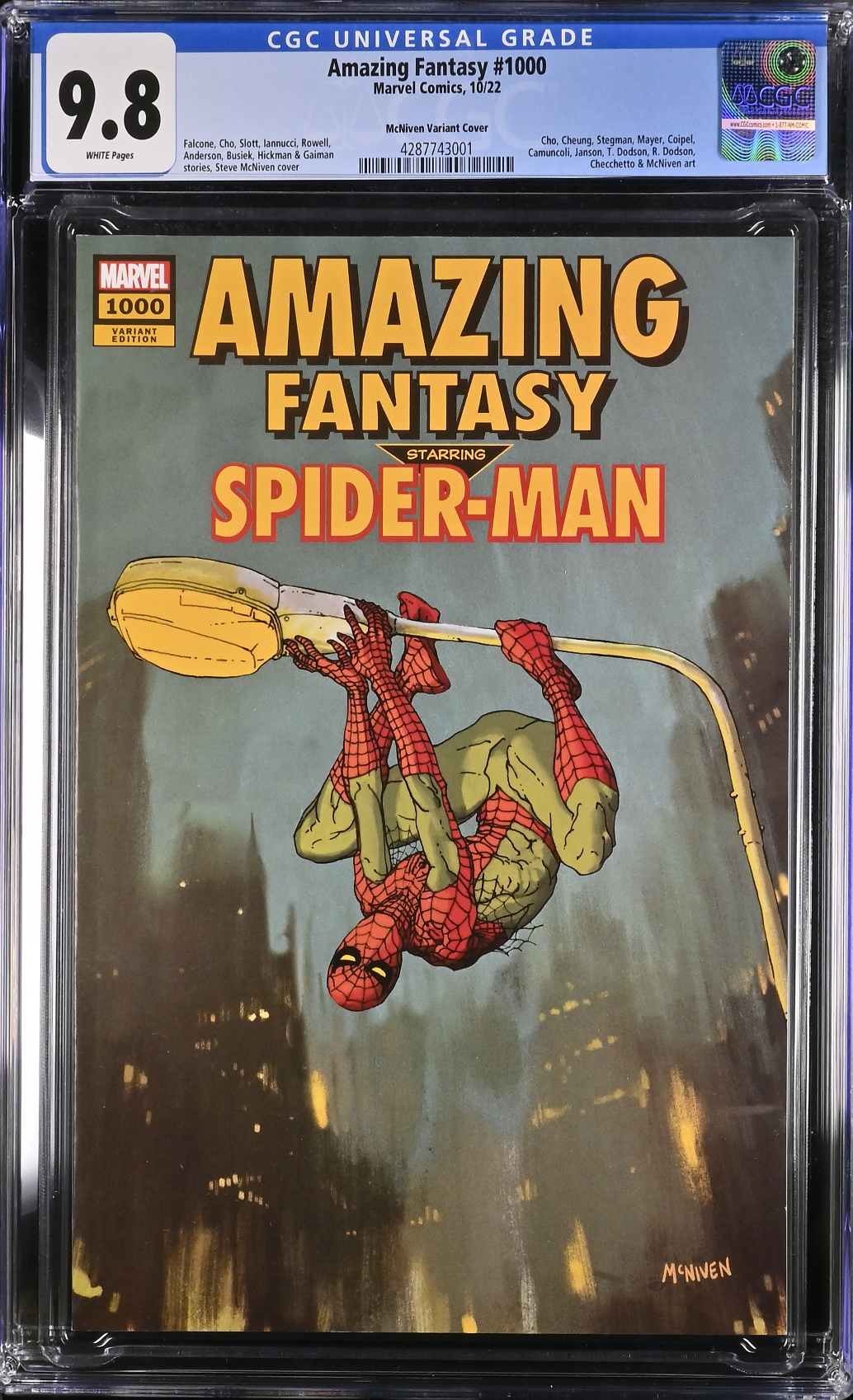 Amazing Fantasy #1000 McNiven Variant CGC 9.8