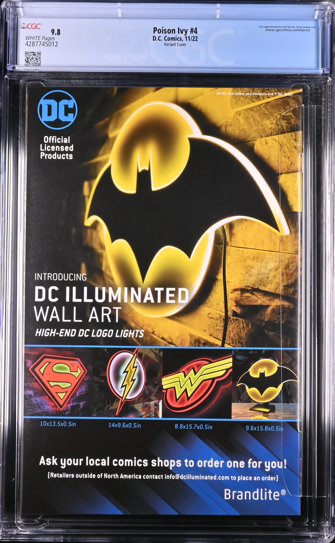 Poison Ivy #4 Frison Variant CGC 9.8