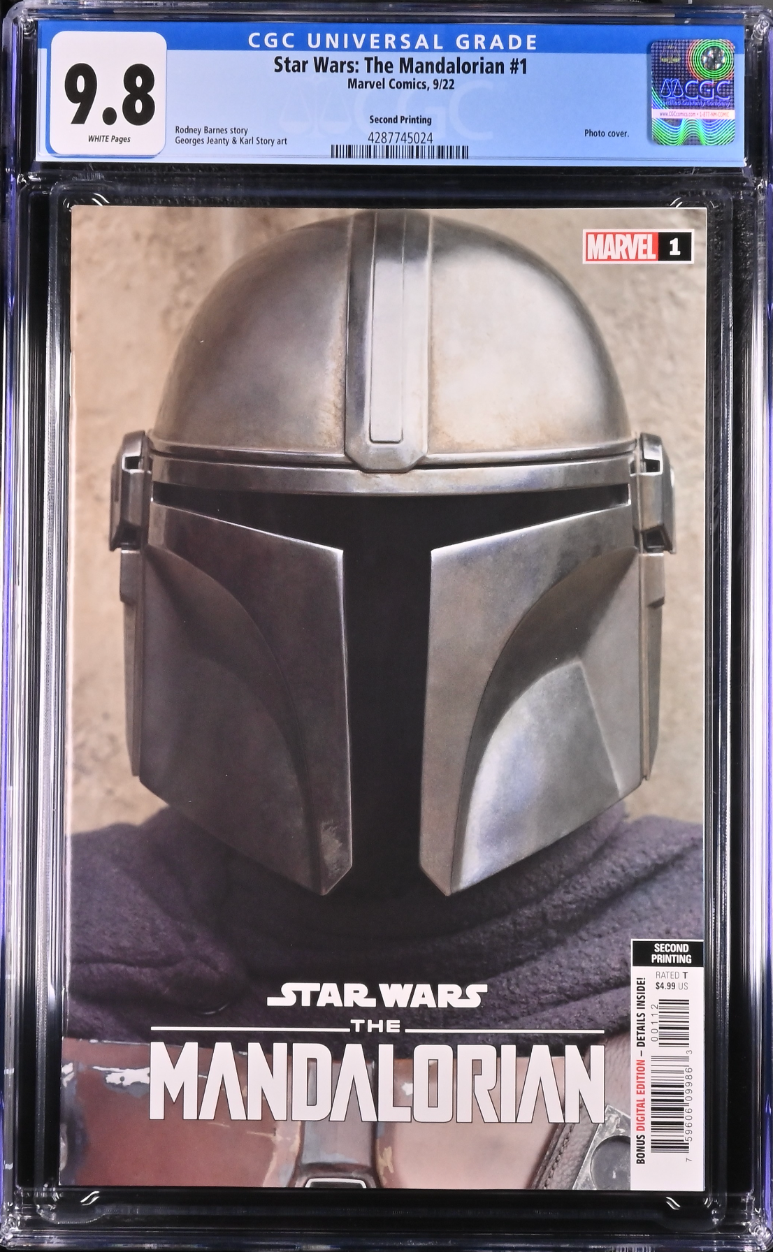 Star Wars: The Mandalorian #1 Second Printing CGC 9.8