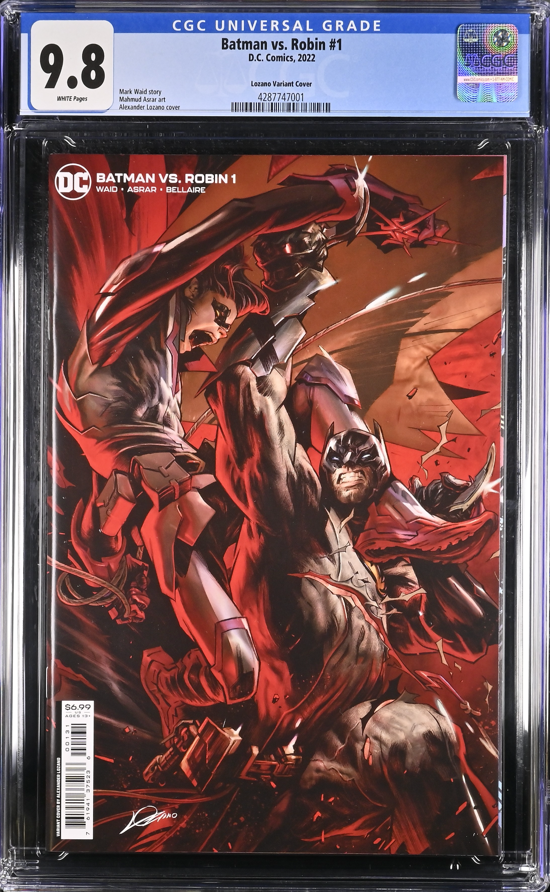 Batman vs. Robin #1 Lozano Variant CGC 9.8