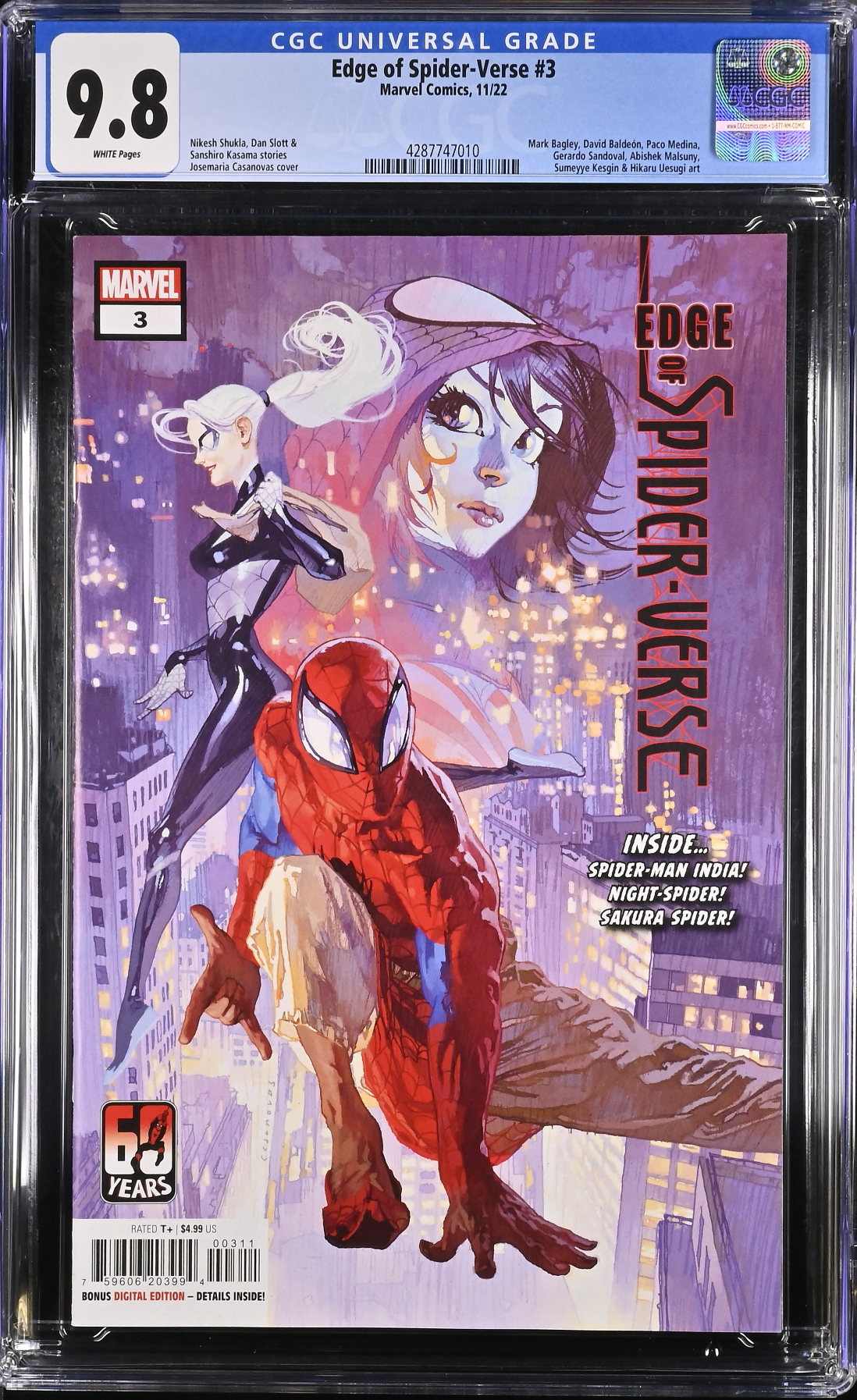 Edge of Spider-Verse #3 CGC 9.8
