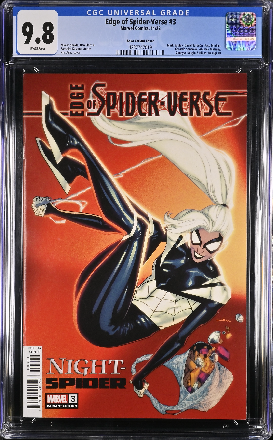 Edge of Spider-Verse #3 Anka Variant CGC 9.8