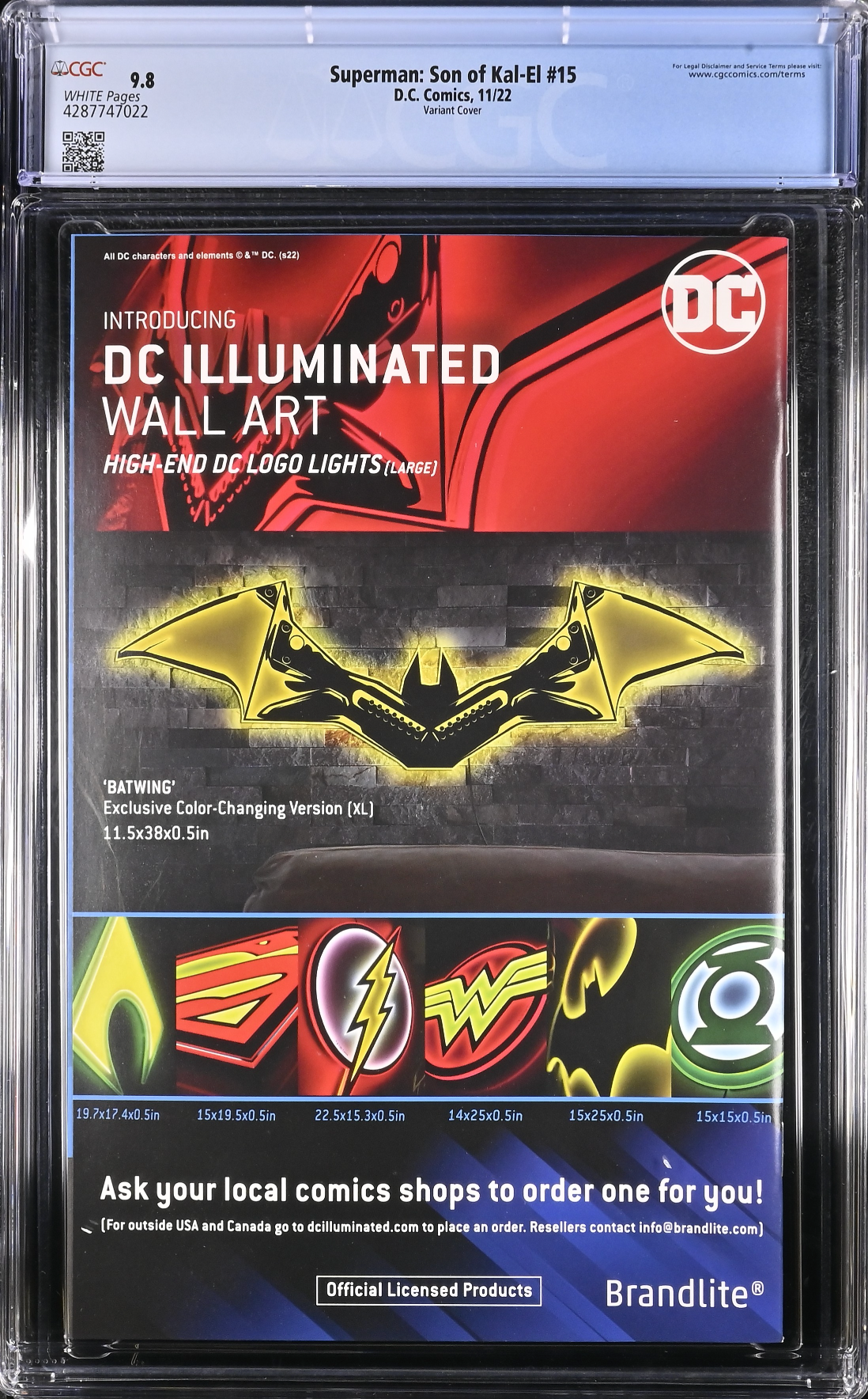 Superman: Son of Kal-El #15 Variant CGC 9.8