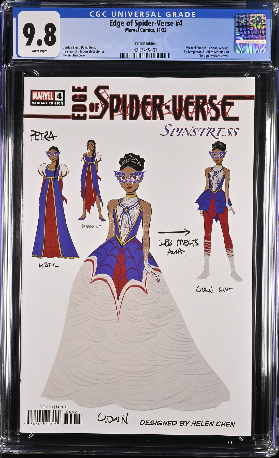 Edge of Spider-Verse #4 Chen 1:10 Retailer Incentive Variant CGC 9.8