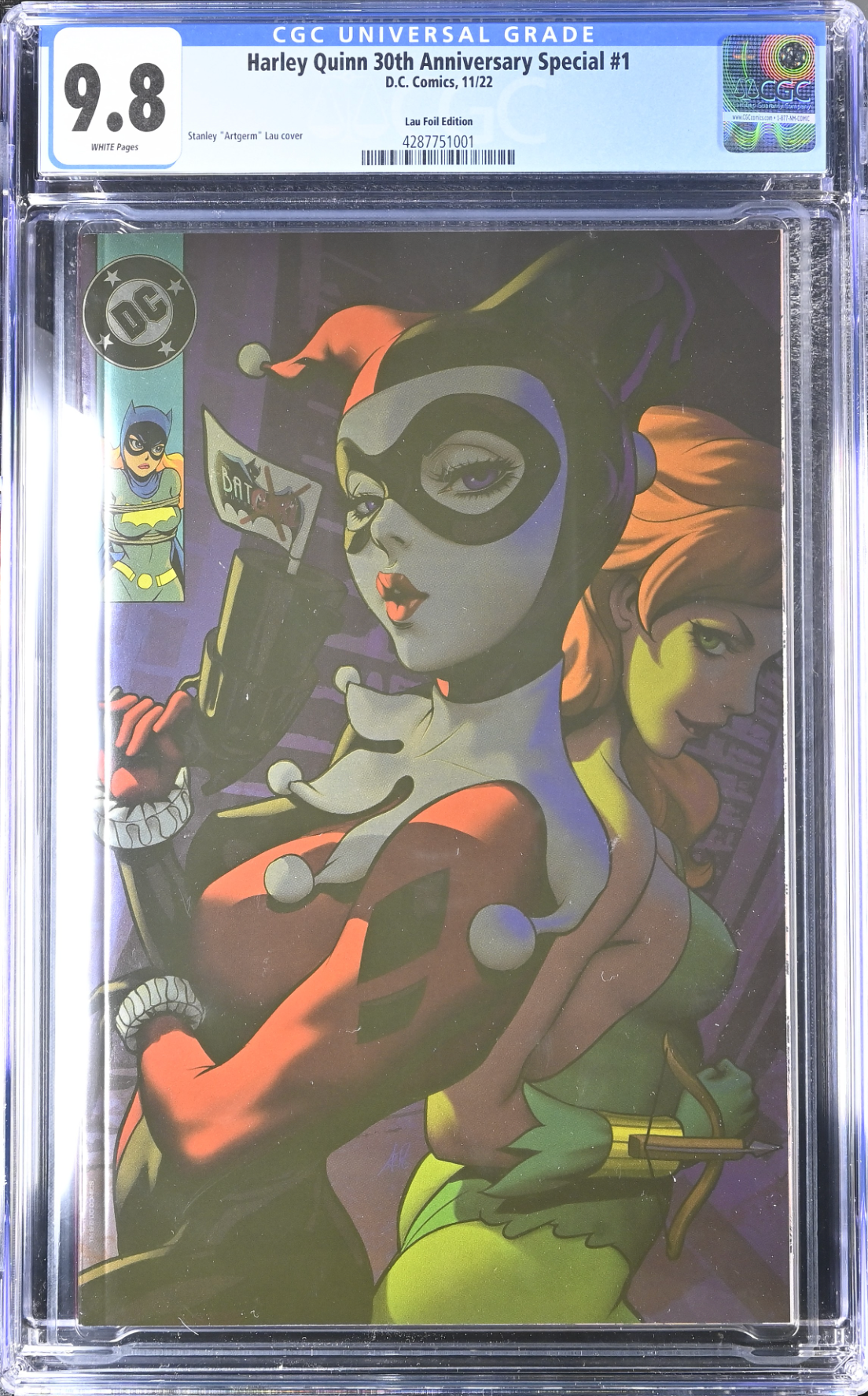 Harley Quinn 30th Anniversary Special #1 Artgerm 1:50 Foil Retailer Incentive Variant CGC 9.8
