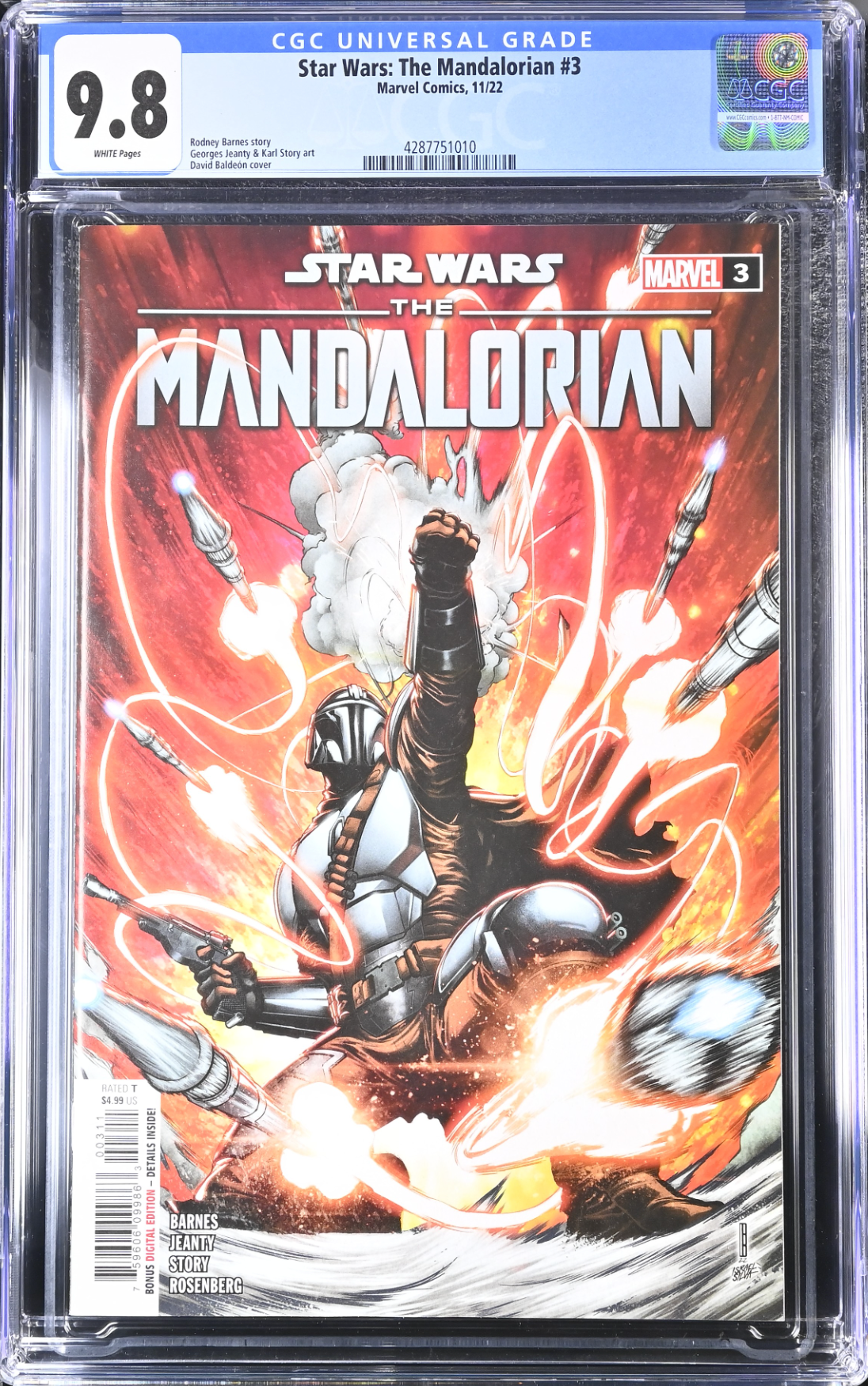 Star Wars: The Mandalorian #3 CGC 9.8