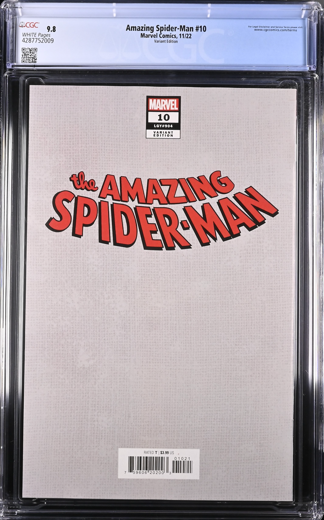 Amazing Spider-Man #10 Martin Variant CGC 9.8