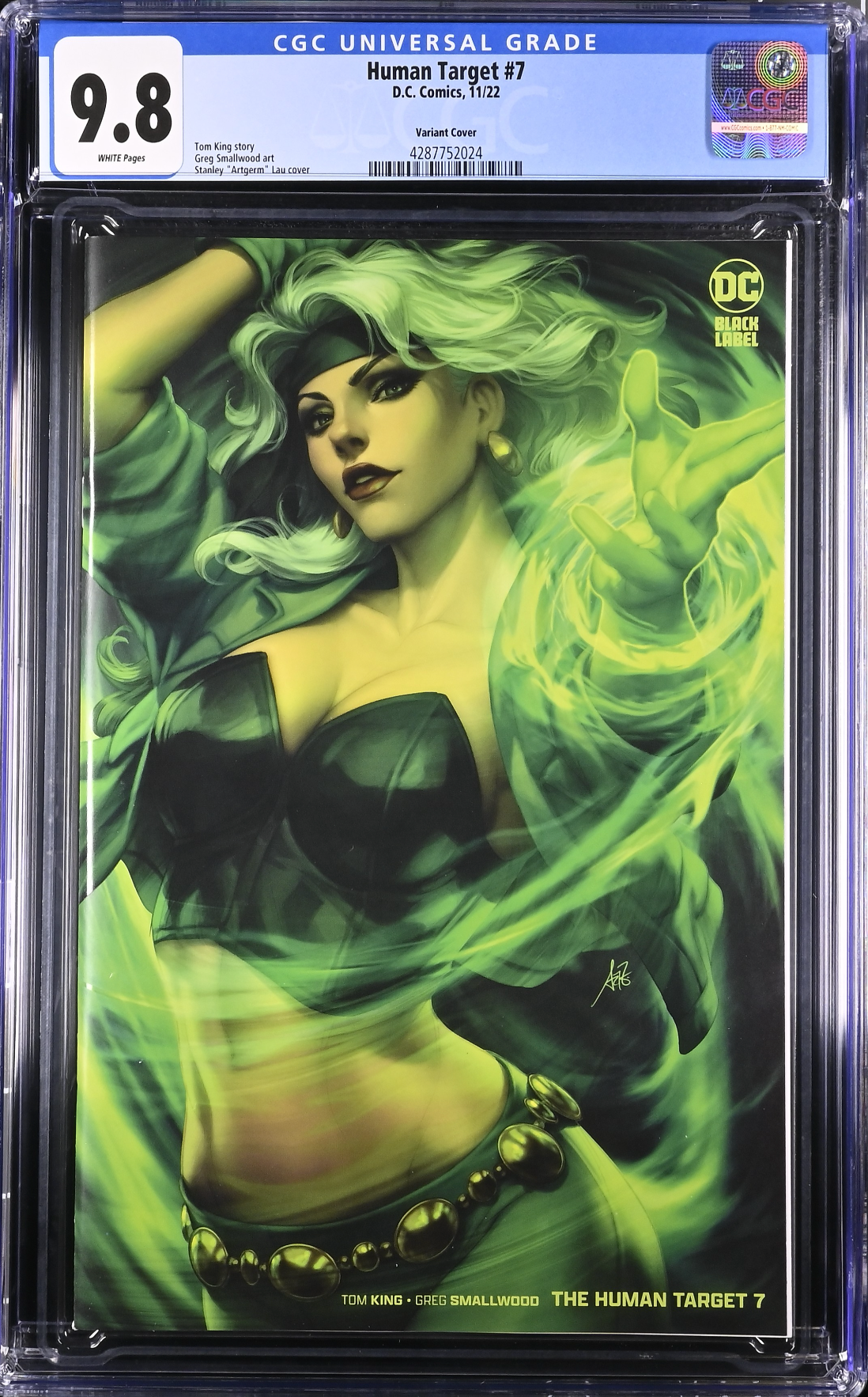 The Human Target #7 Artgerm Variant CGC 9.8 - DC Black Label