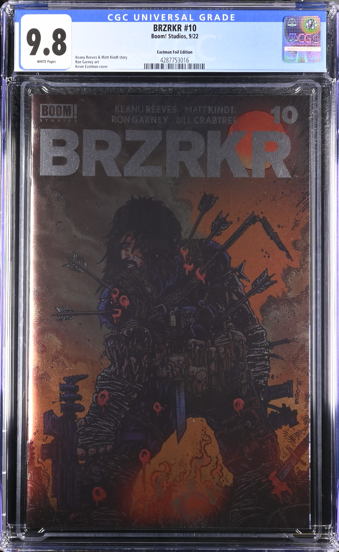 BRZRKR #10 Cover D Eastman Foil Variant CGC 9.8 (Berzerker)
