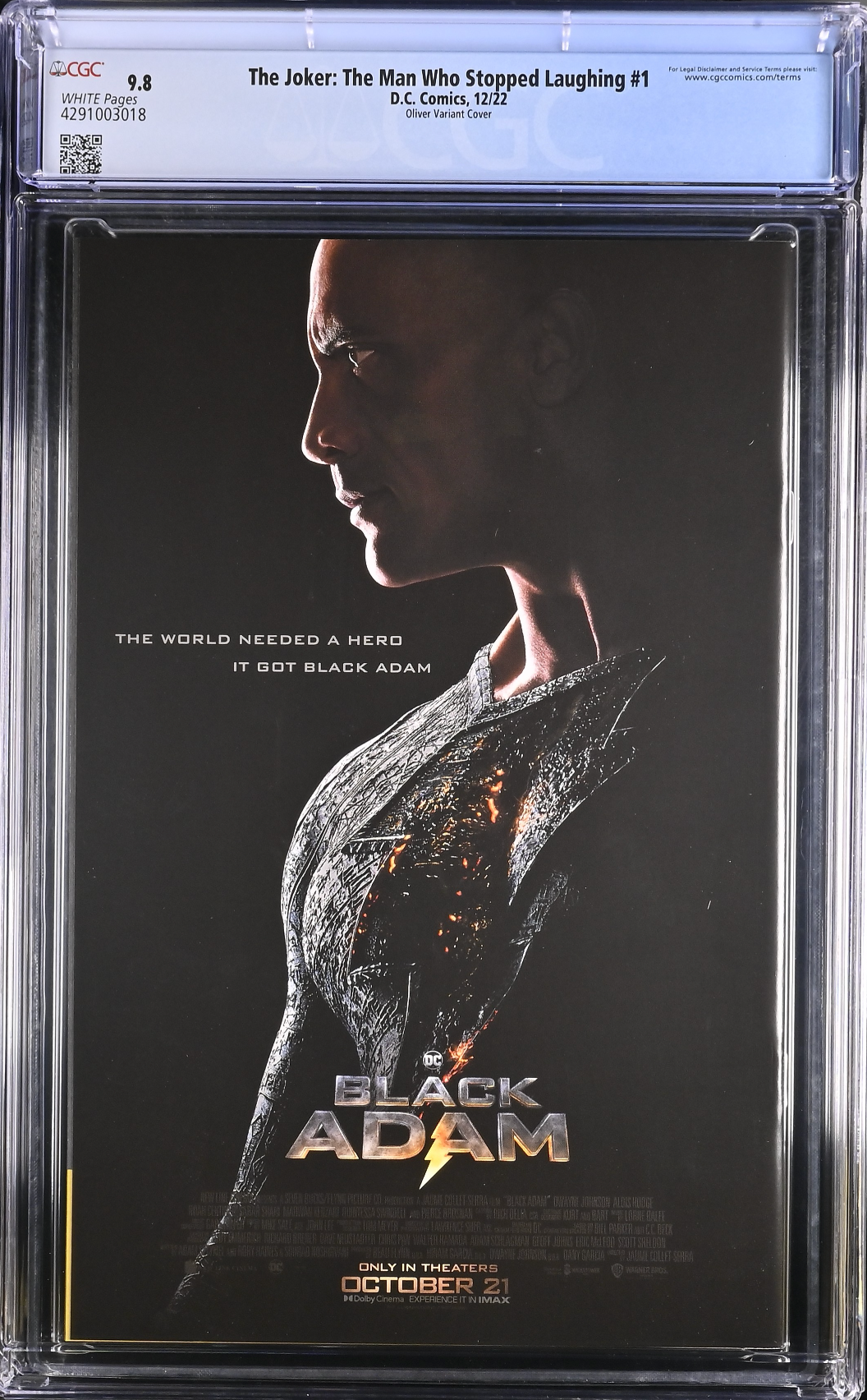 The Joker: The Man Who Stopped Laughing #1 Oliver 1:50 Retailer Incentive Variant CGC 9.8