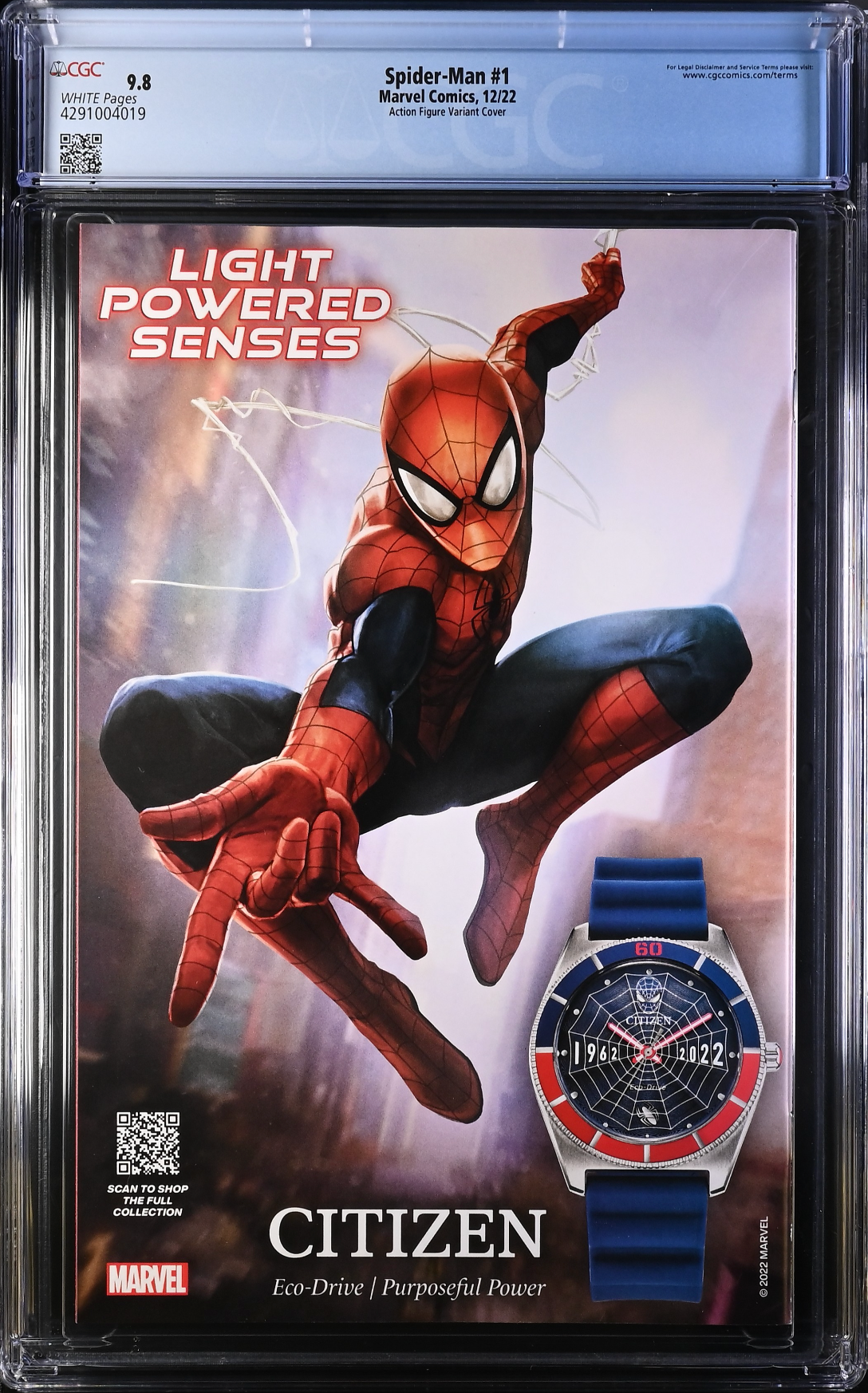 Spider-Man #1 Action Figure Variant CGC 9.8