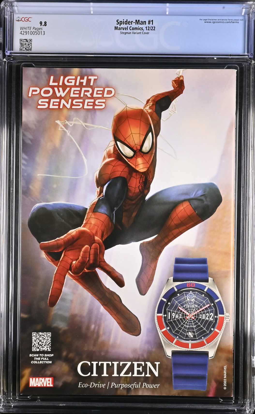 Spider-Man #1 Stegman 1:25 Retailer Incentive Variant CGC 9.8