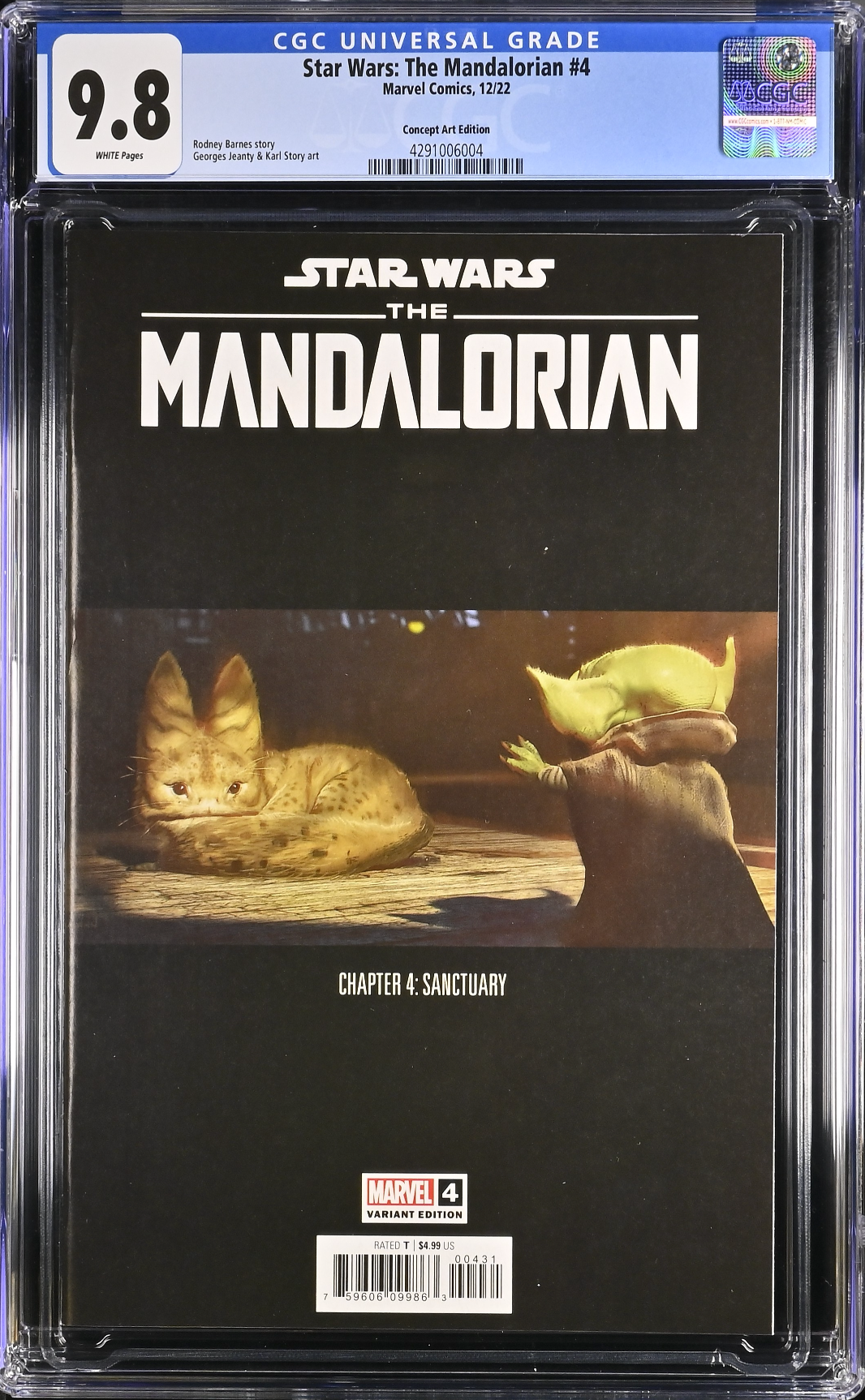 Star Wars: The Mandalorian #4 Concept Art Variant CGC 9.8