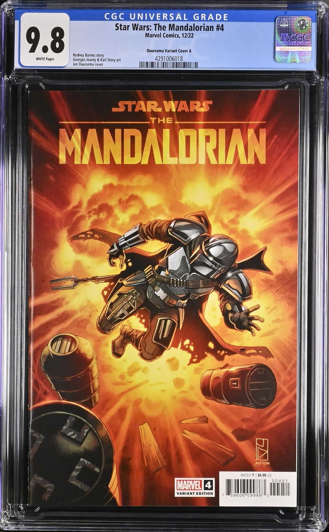 Star Wars: The Mandalorian #4 Duuresma 1:25 Retailer Incentive Variant CGC 9.8