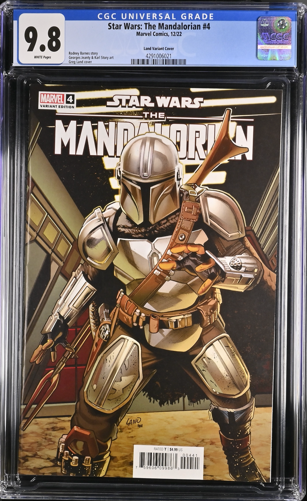 Star Wars: The Mandalorian #4 Land 1:50 Retailer Incentive Variant CGC 9.8