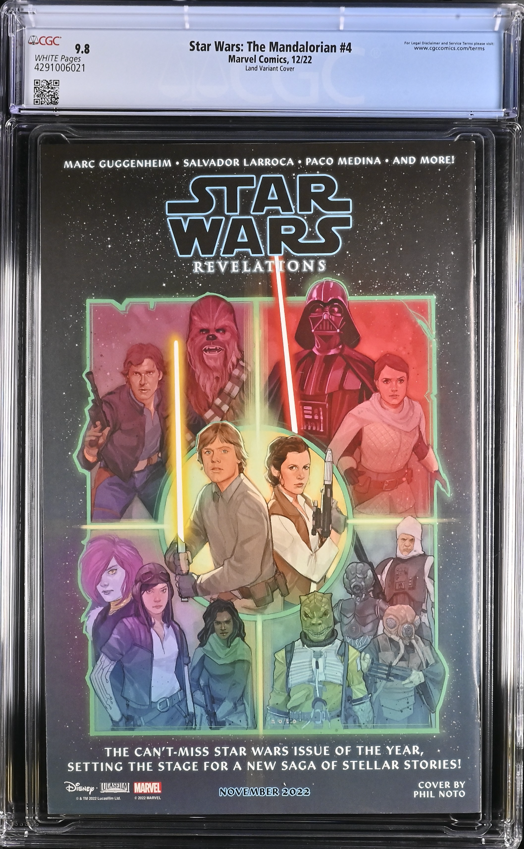 Star Wars: The Mandalorian #4 Land 1:50 Retailer Incentive Variant CGC 9.8