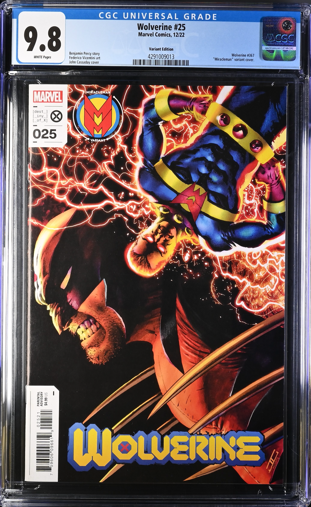 Wolverine #25 Cassaday Variant CGC 9.8