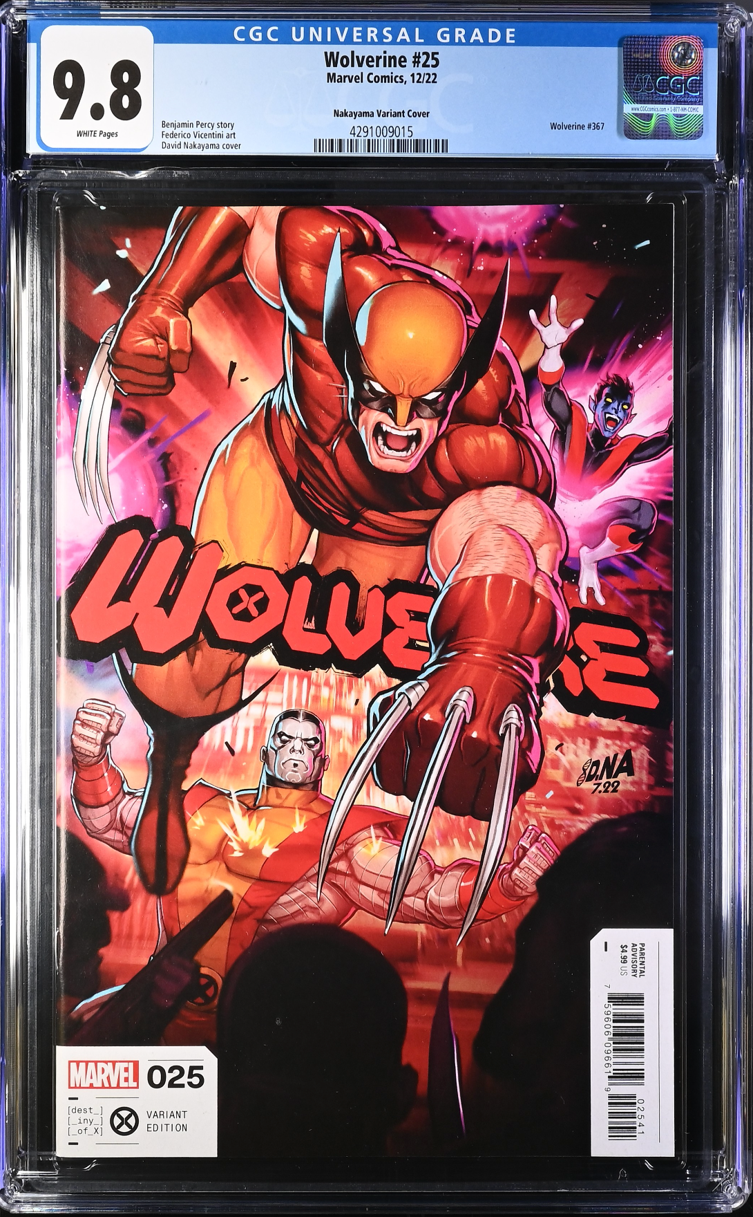 Wolverine #25 Nakayama Variant CGC 9.8