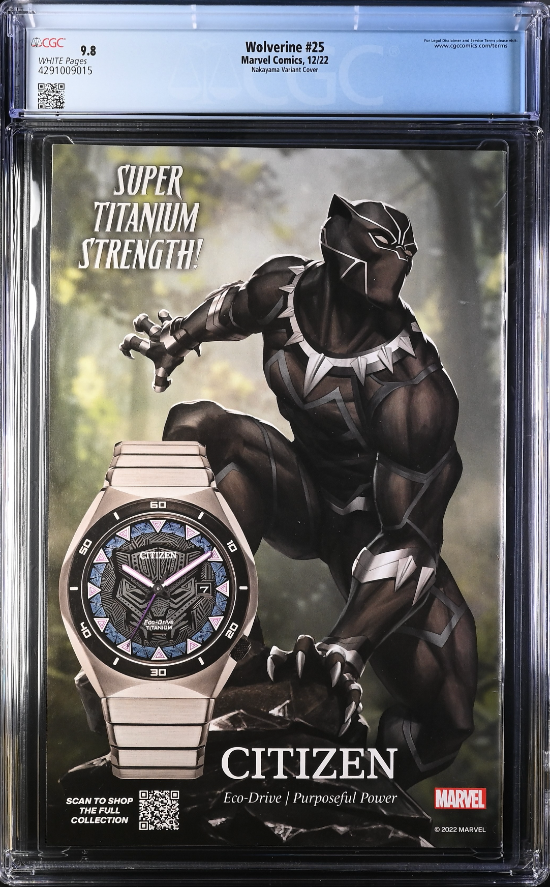 Wolverine #25 Nakayama Variant CGC 9.8