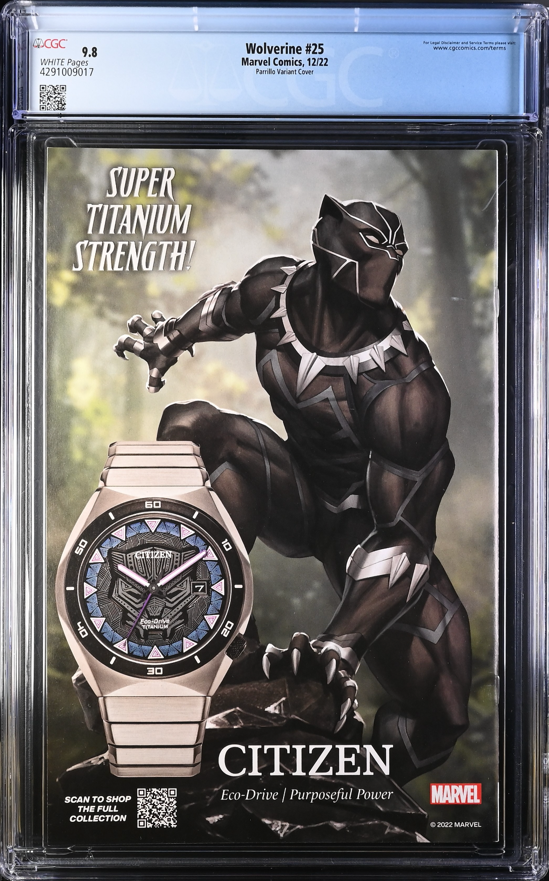 Wolverine #25 Parrillo 1:25 Retailer Incentive Variant CGC 9.8