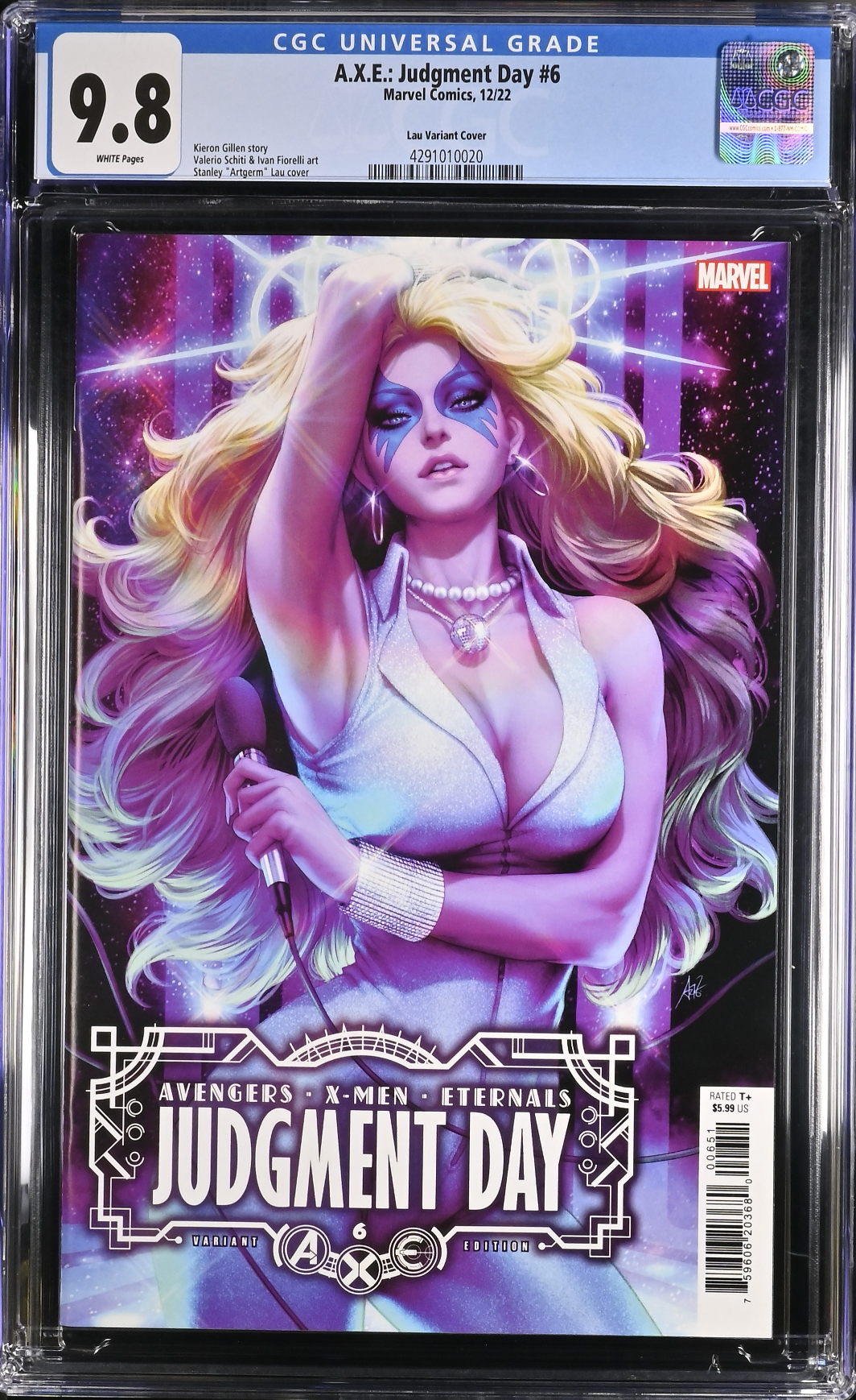 A.X.E.: Judgment Day #6 Artgerm Variant CGC 9.8